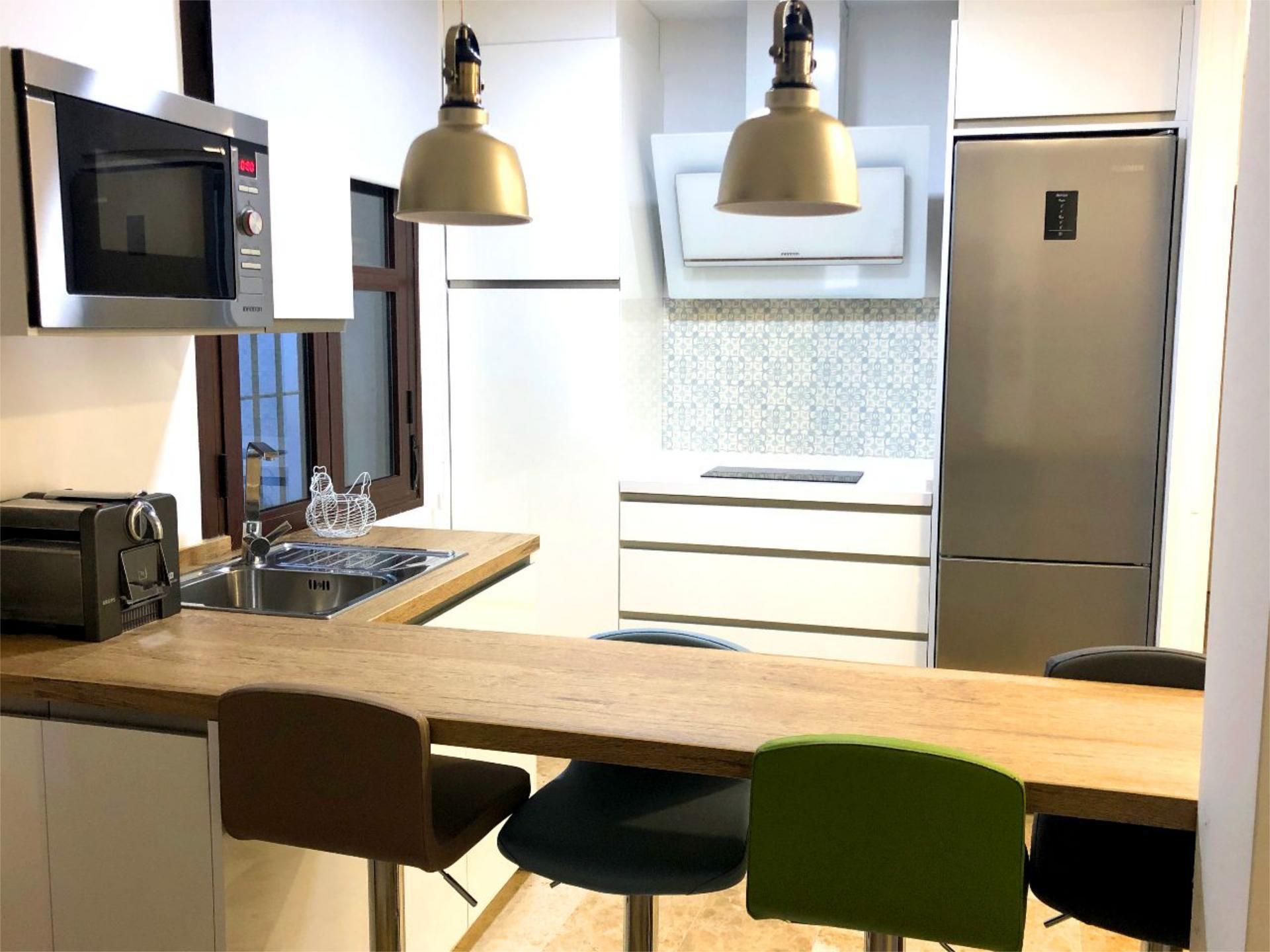 Kitchen of Flat to rent in  Córdoba Capital  with Air Conditioner, Heating and Furnished