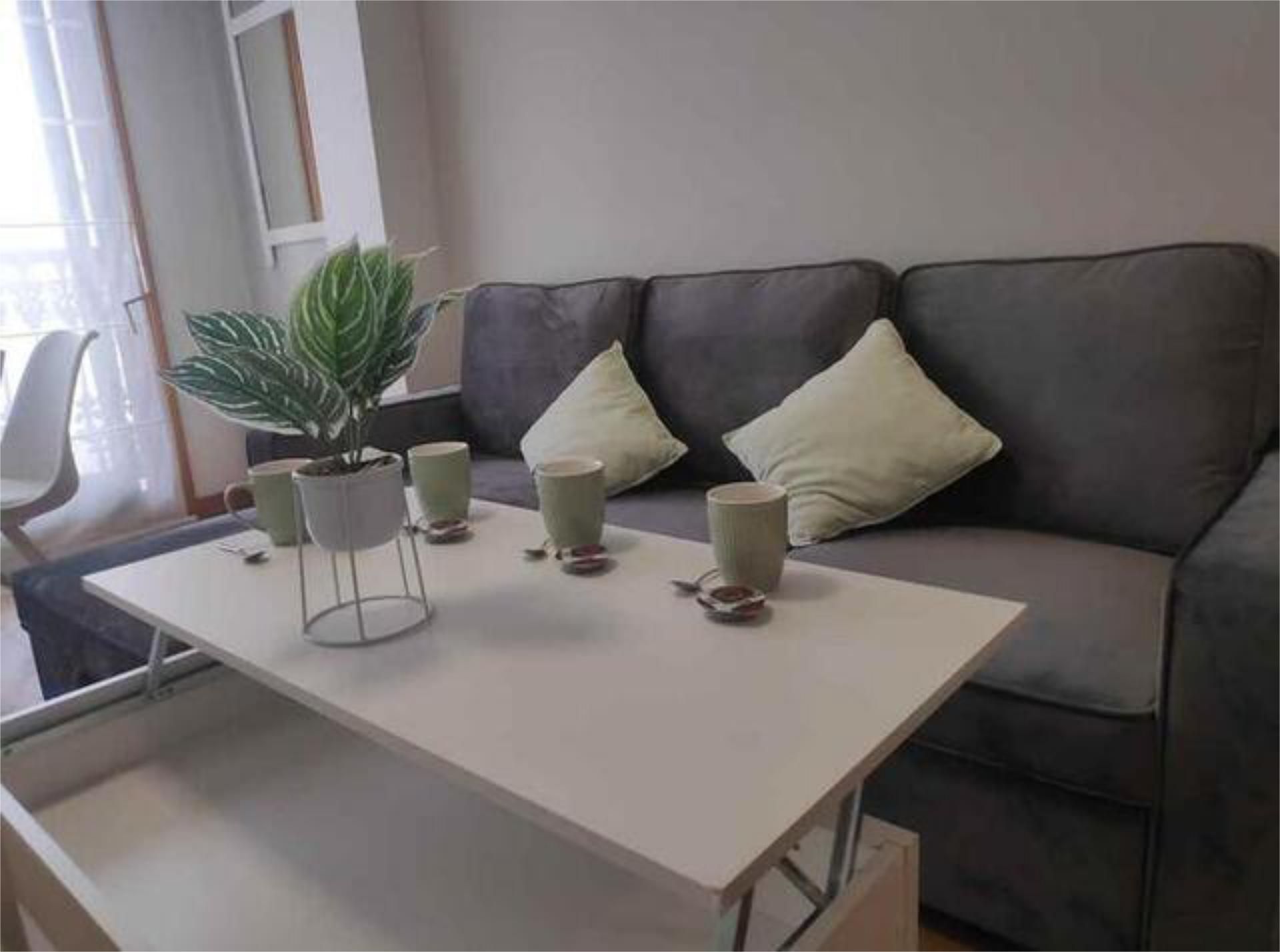 Sala d'estar de Apartament de lloguer en Nigrán amb Calefacció i Moblat