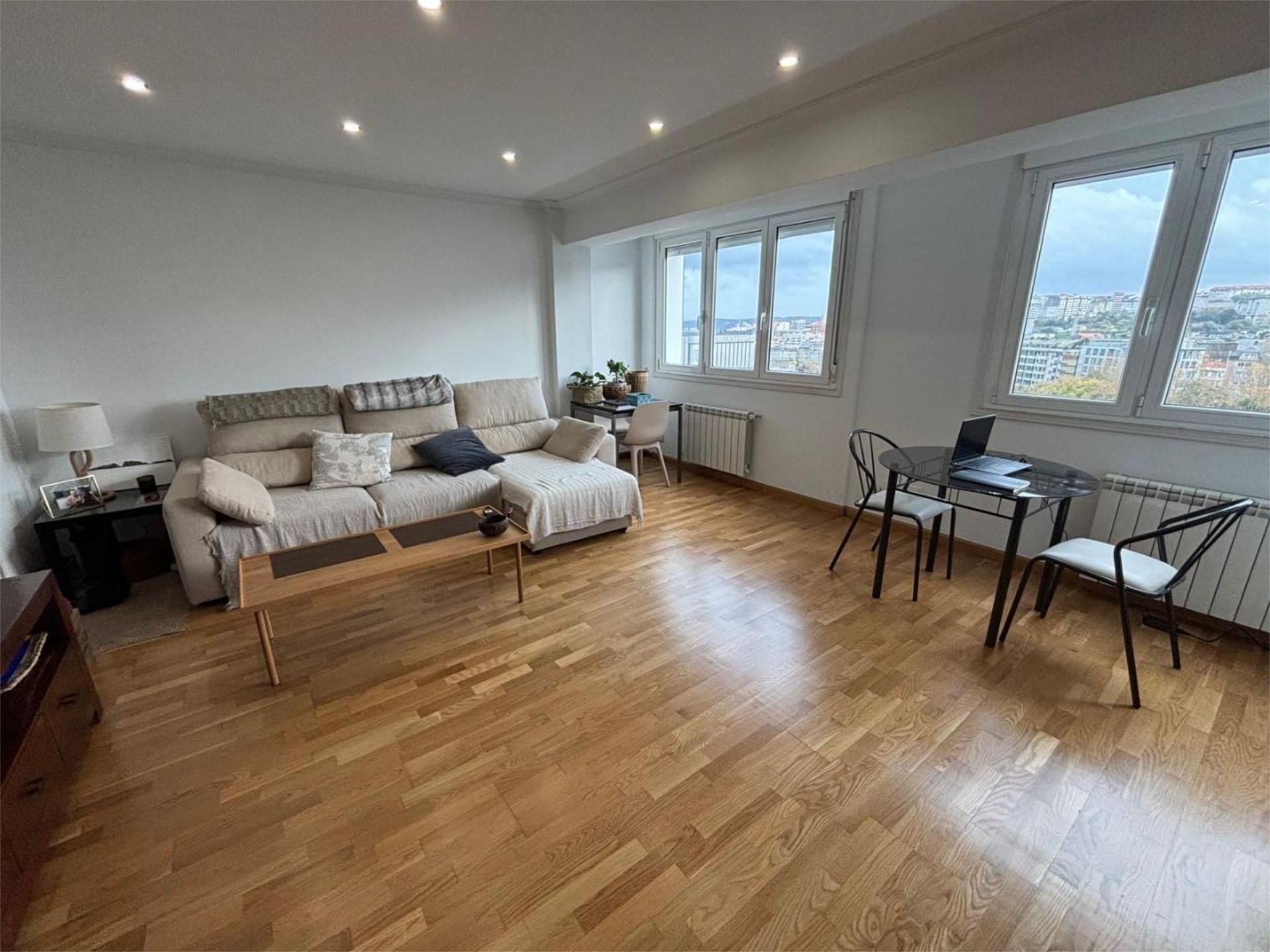 Living room of Flat for sale in A Coruña Capital   with Balcony