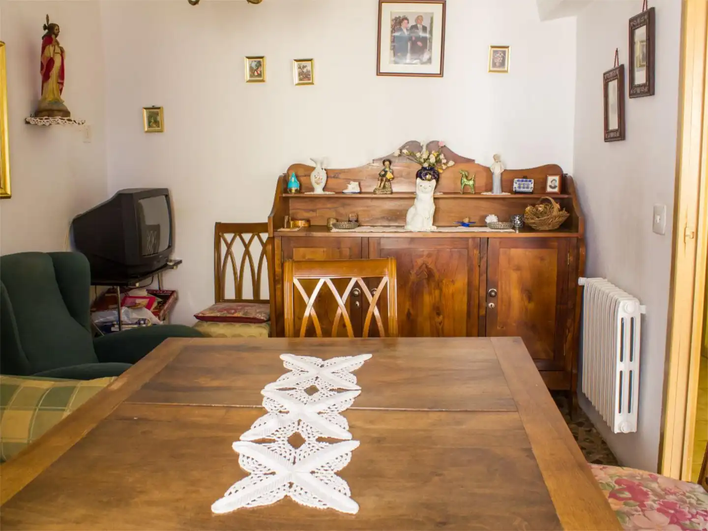 Dining room of Flat for sale in Puente de Domingo Flórez  with Heating, Furnished and Balcony