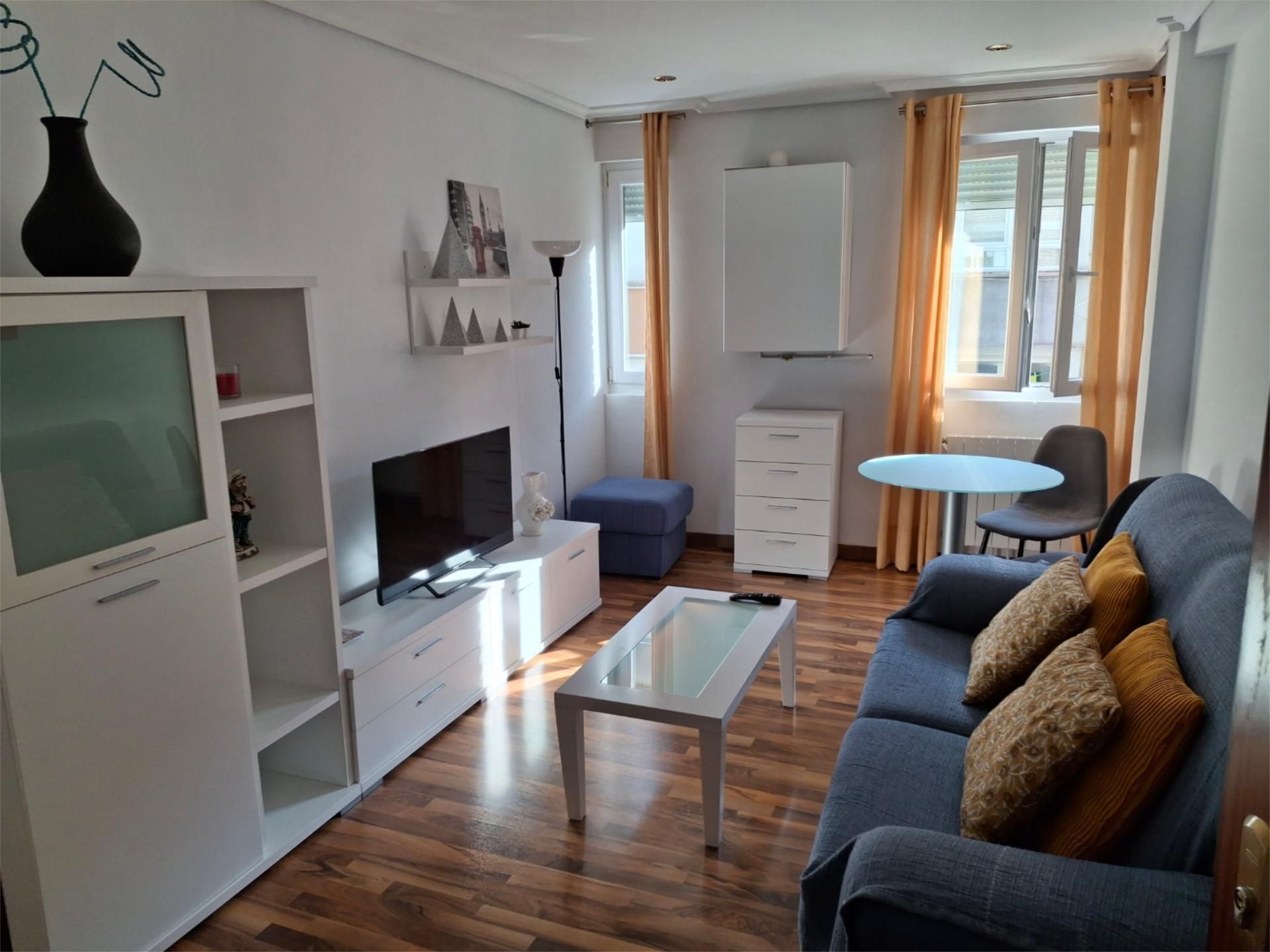 Sala d'estar de Pis de lloguer en Santander amb Calefacció i Moblat