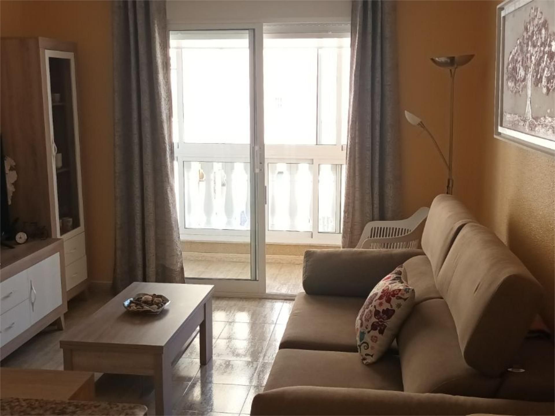 Sala d'estar de Pis en venda en Guardamar del Segura amb Aire condicionat, Terrassa i Piscina
