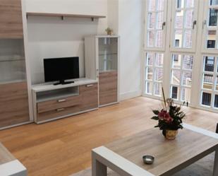 Sala d'estar de Pis de lloguer en Burgos Capital amb Calefacció, Parquet i Terrassa