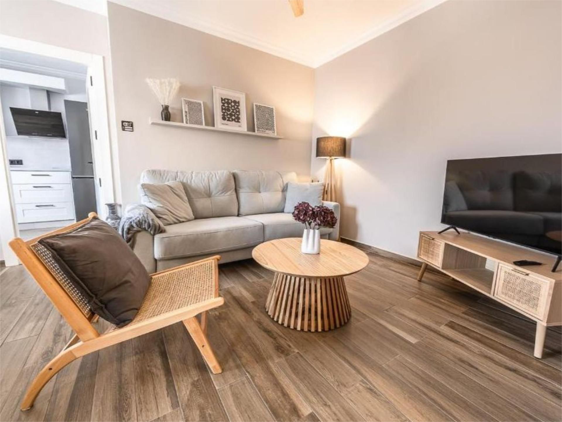 Living room of Flat to rent in Lucena  with Parquet flooring and Furnished