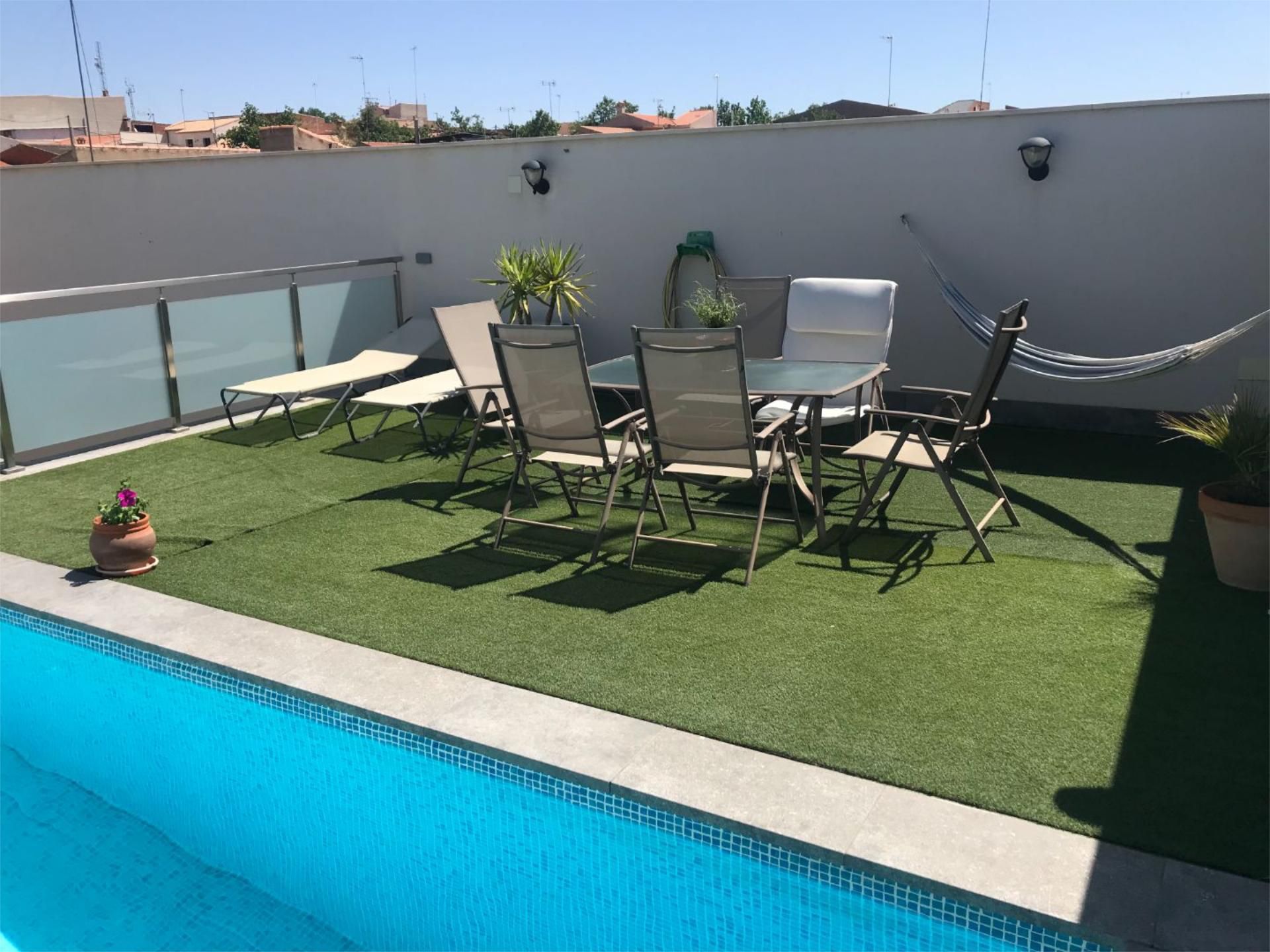 Terrassa de Casa o xalet en venda en Bolaños de Calatrava amb Aire condicionat, Terrassa i Piscina