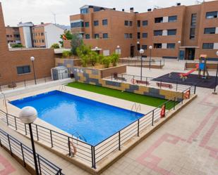 Swimming pool of Flat for sale in Cadrete  with Heating, Parquet flooring and Terrace