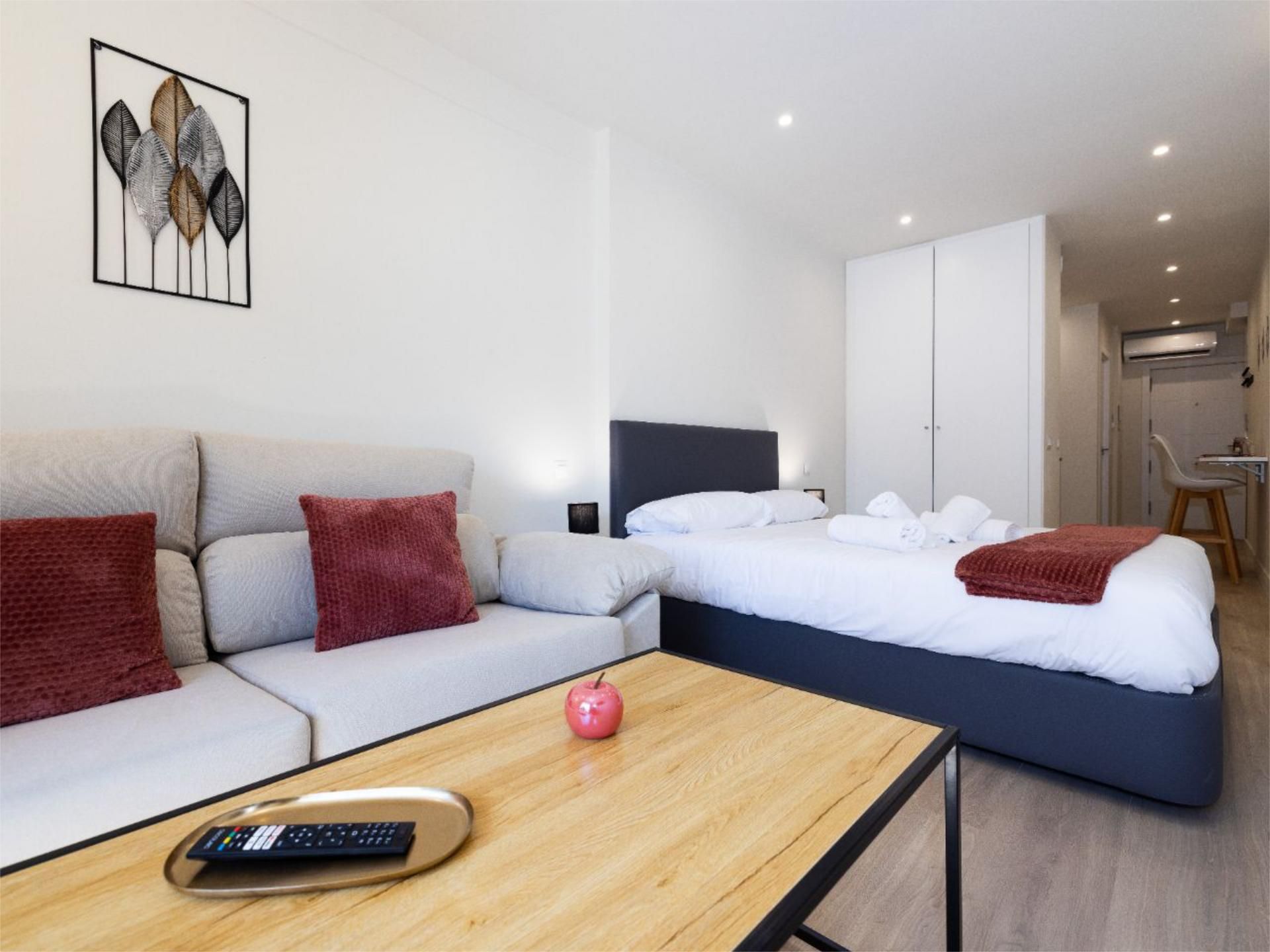 Bedroom of Apartment to rent in  Madrid Capital  with Air Conditioner