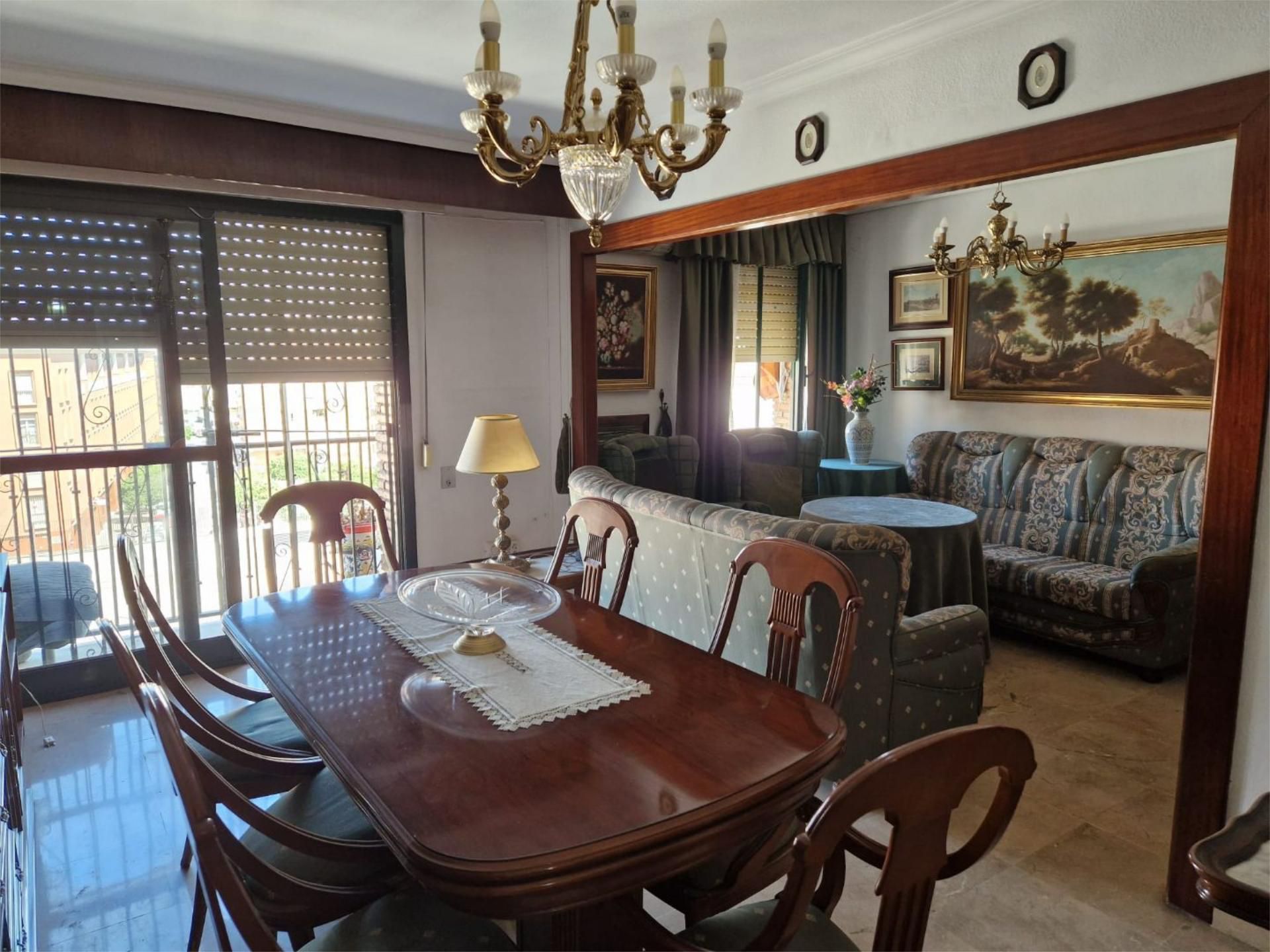 Dining room of Flat for sale in  Sevilla Capital  with Air Conditioner, Terrace and Storage room
