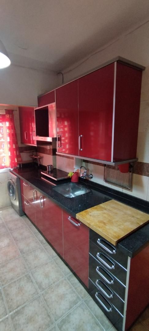 Kitchen of Flat to rent in Alzira  with Air Conditioner, Terrace and Furnished