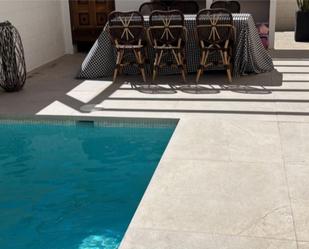 Swimming pool of Single-family semi-detached for sale in Petrer  with Air Conditioner, Terrace and Swimming Pool