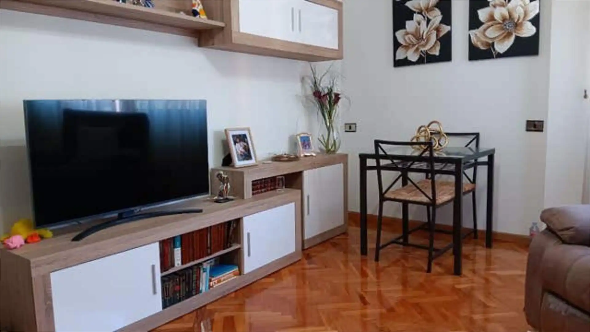 Flat for sale in Compostilla - Columbrianos Living room of Flat for sale in Ponferrada with Heating, Terrace and Storage room