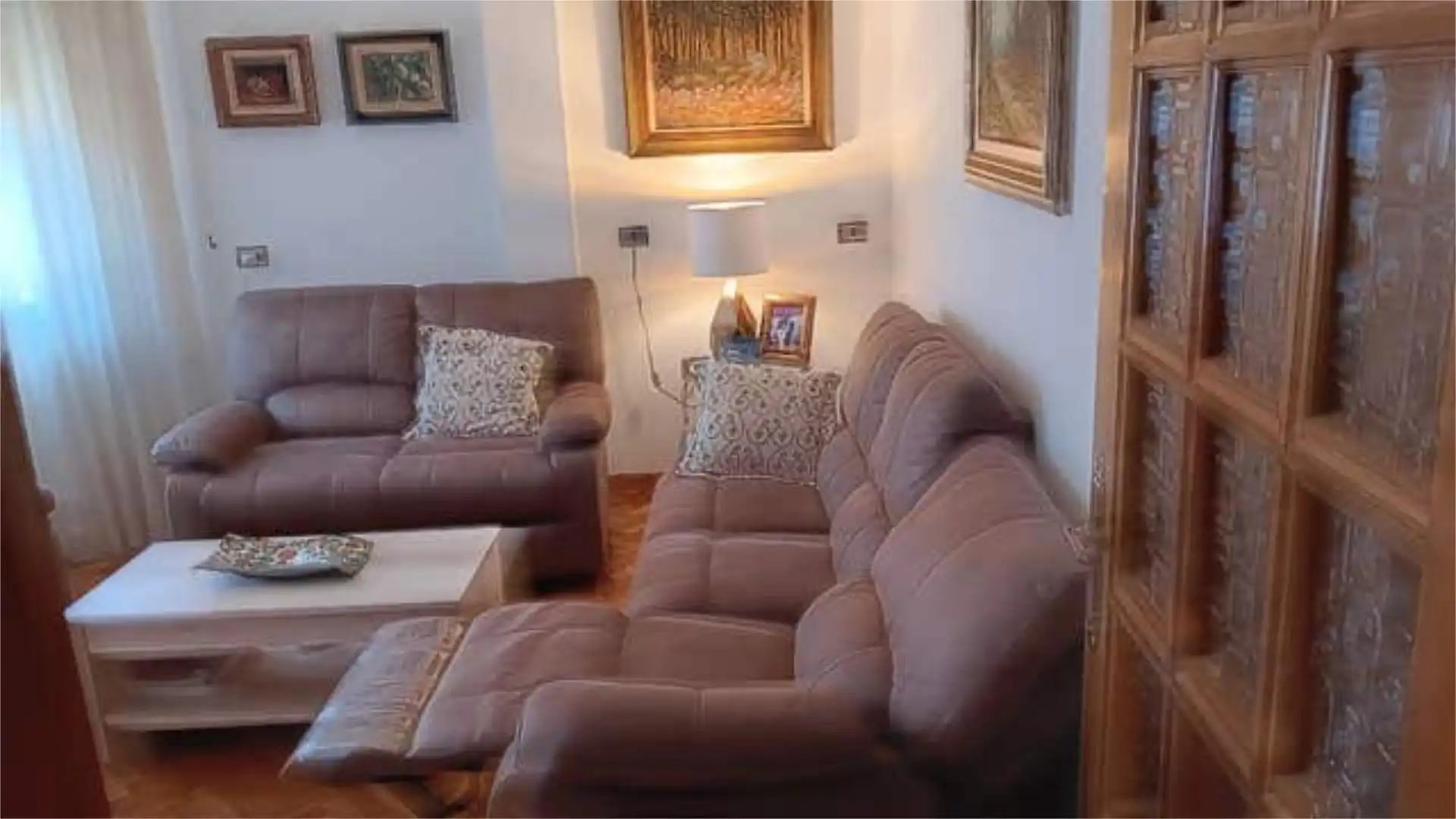 Flat for sale in Compostilla - Columbrianos Living room of Flat for sale in Ponferrada with Heating, Terrace and Storage room