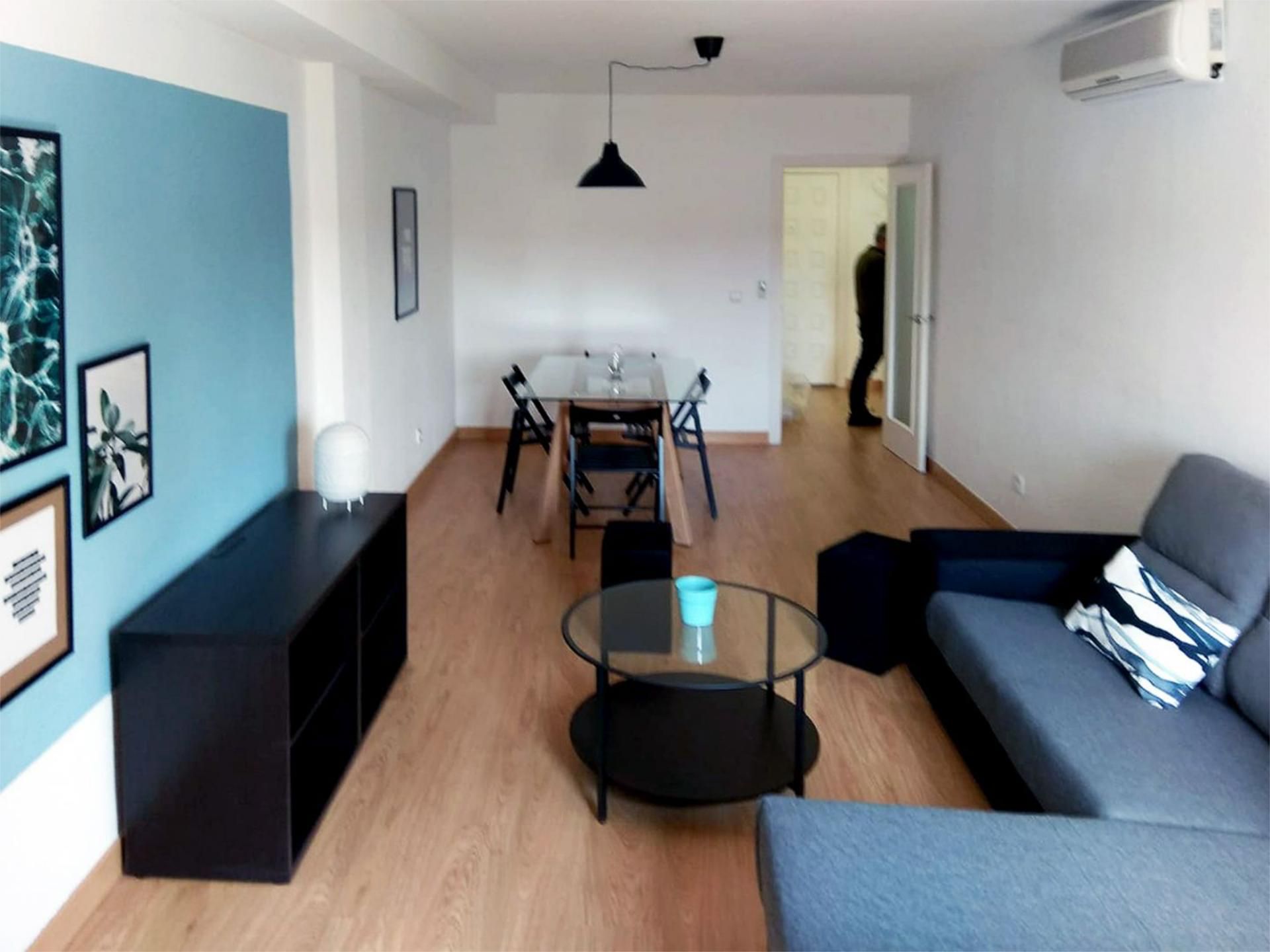 Living room of Flat to rent in  Murcia Capital  with Air Conditioner, Heating and Parquet flooring