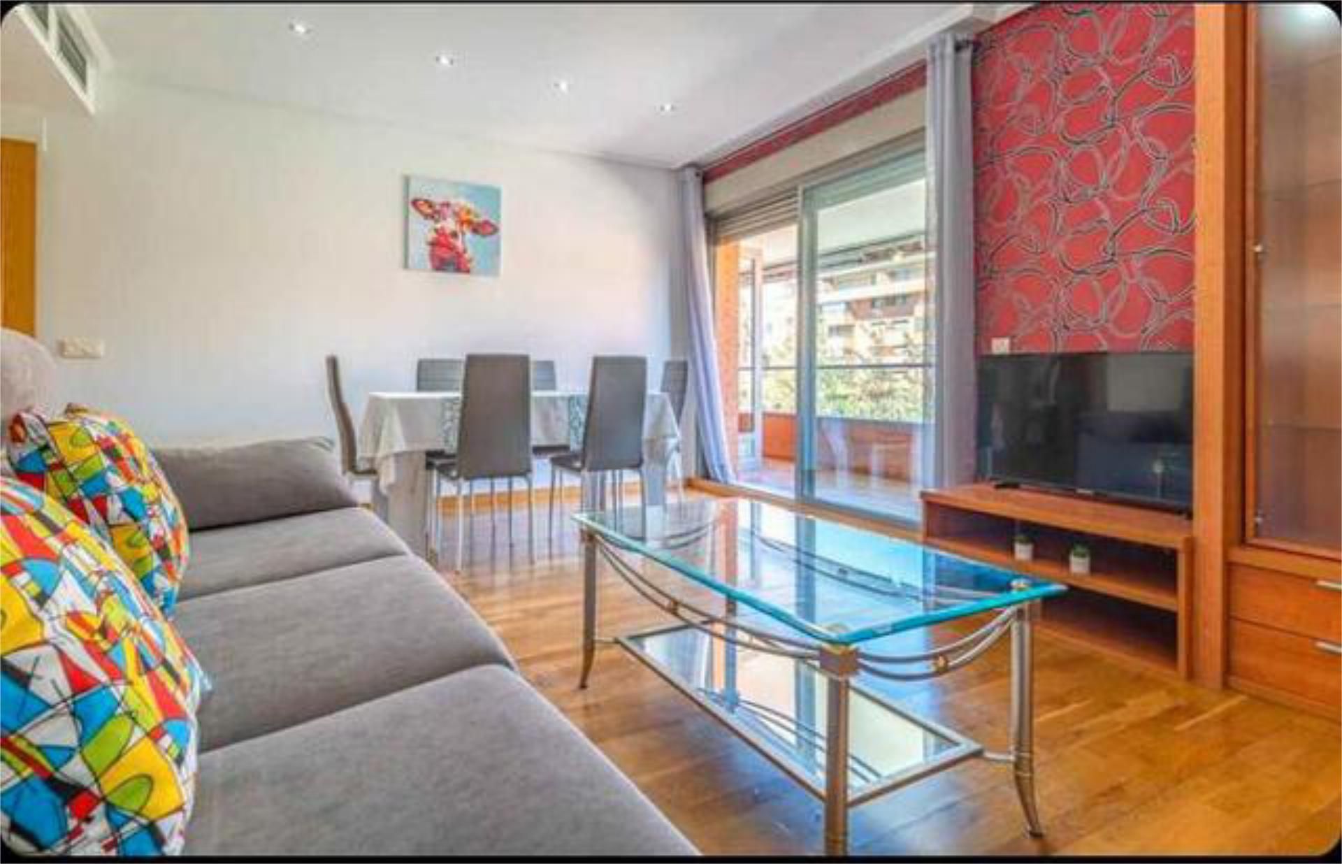 Living room of Flat to rent in  Almería Capital  with Heating, Private garden and Terrace