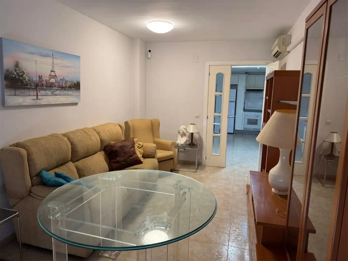 Study for rent in Carrer de Pablo Iglesias, 3, Zona Avenida del Mar Living room of Study for rent in Castellón de la Plana / Castelló de la Plana with Air Conditioner, Heating and Furnished