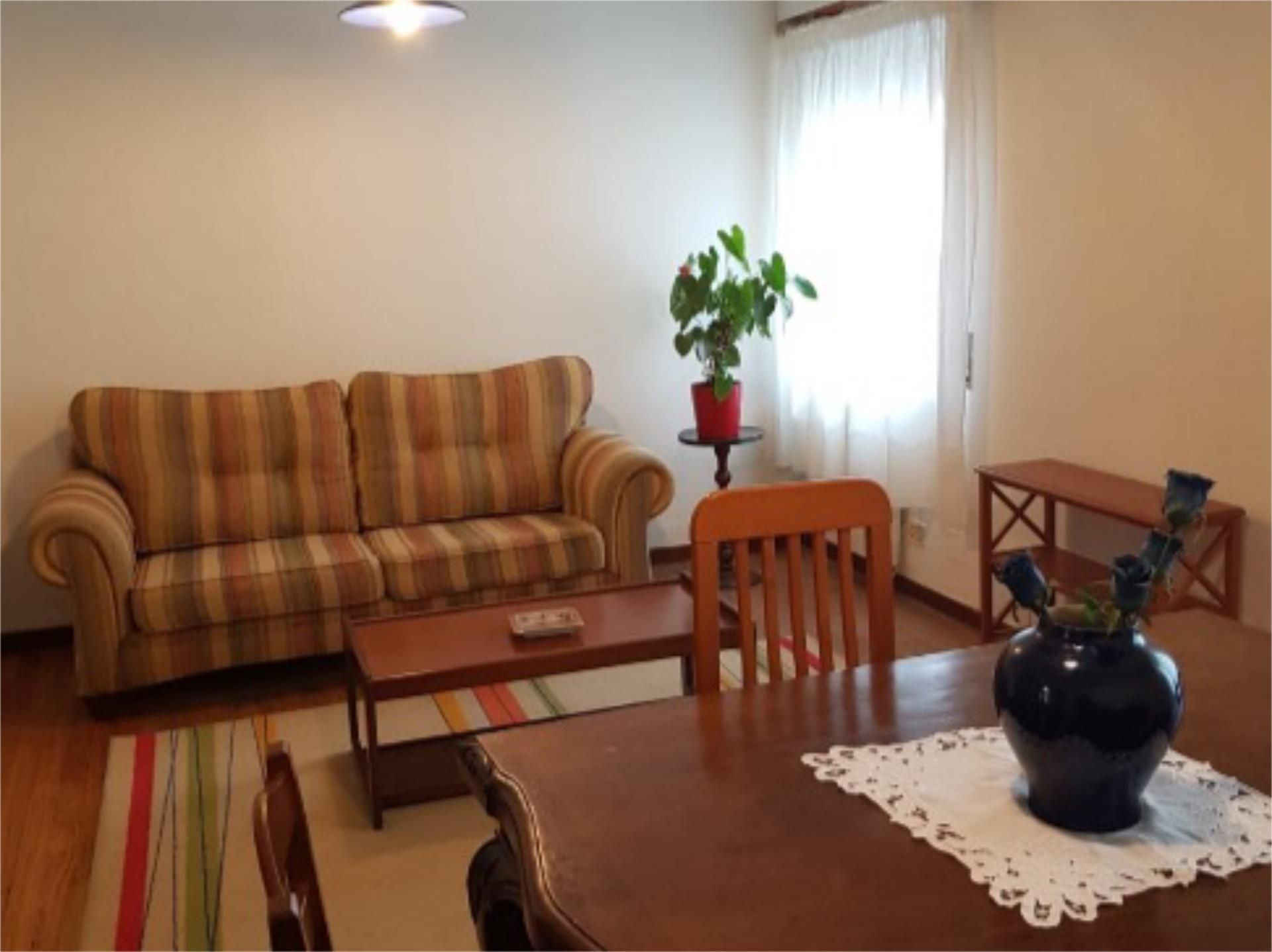 Sala d'estar de Pis de lloguer en Ferrol amb Calefacció, Jardí privat i Moblat