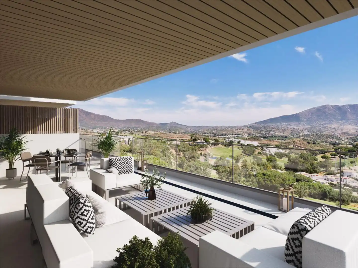 Terrace of Flat for sale in Mijas  with Air Conditioner, Terrace and Swimming Pool