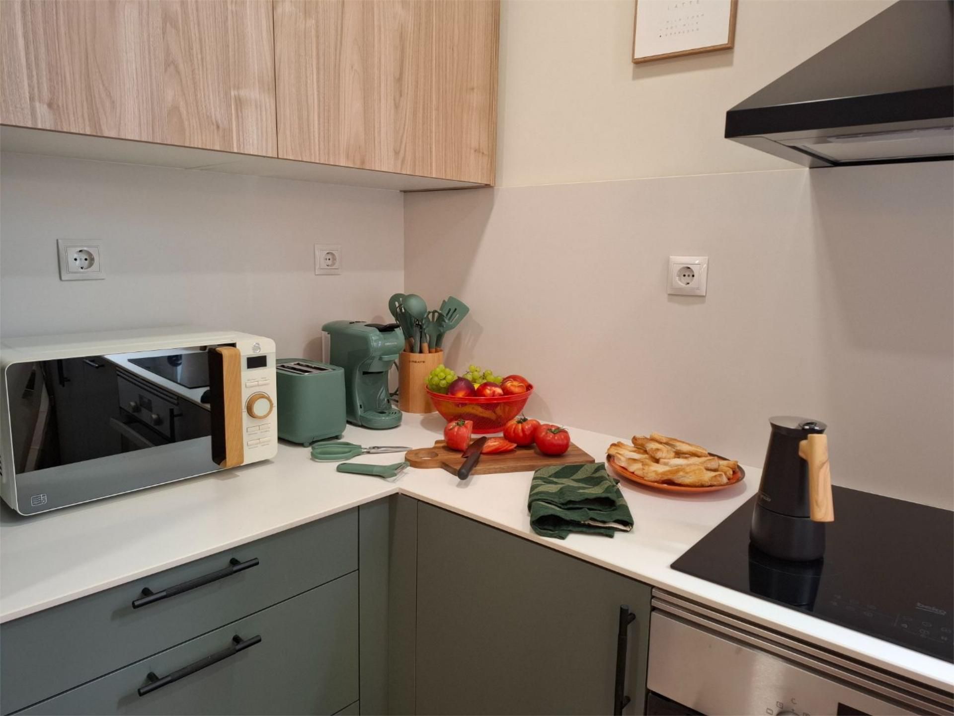 Kitchen of Flat to rent in  Madrid Capital  with Air Conditioner, Heating and Parquet flooring
