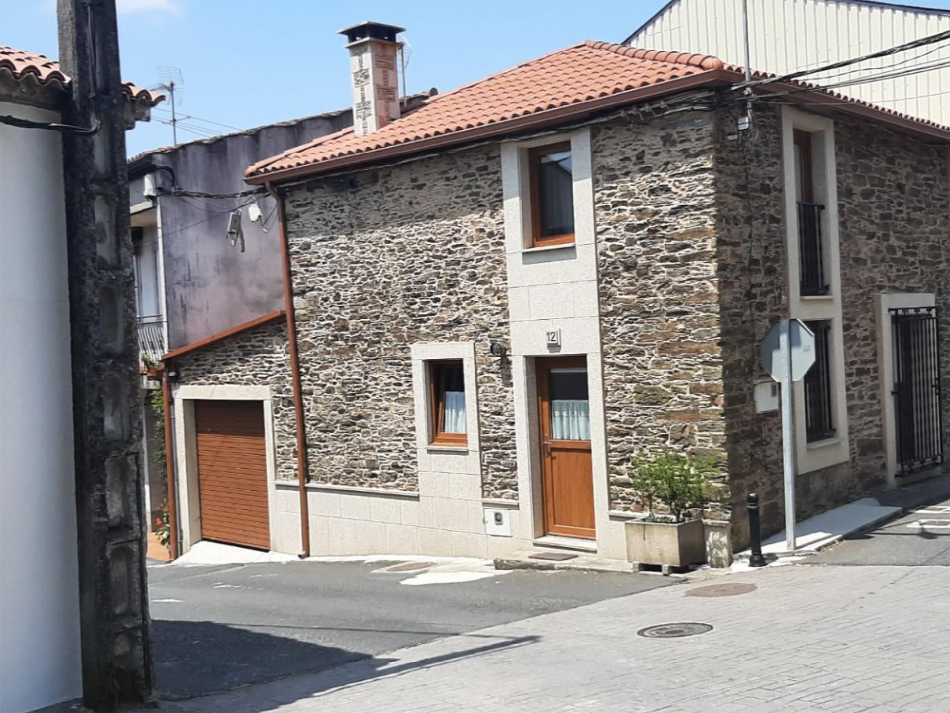 Exterior view of Single-family semi-detached for sale in Rúa Fonte Fraga, 12,   with Balcony