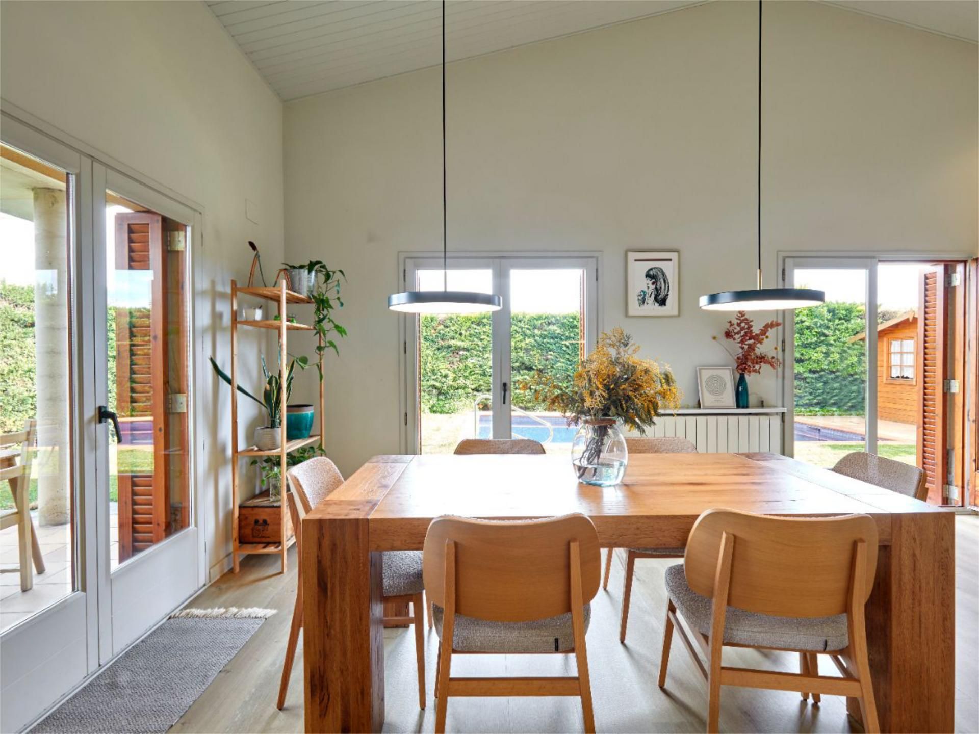 Dining room of House or chalet for sale in Gurb  with Terrace, Swimming Pool and Balcony