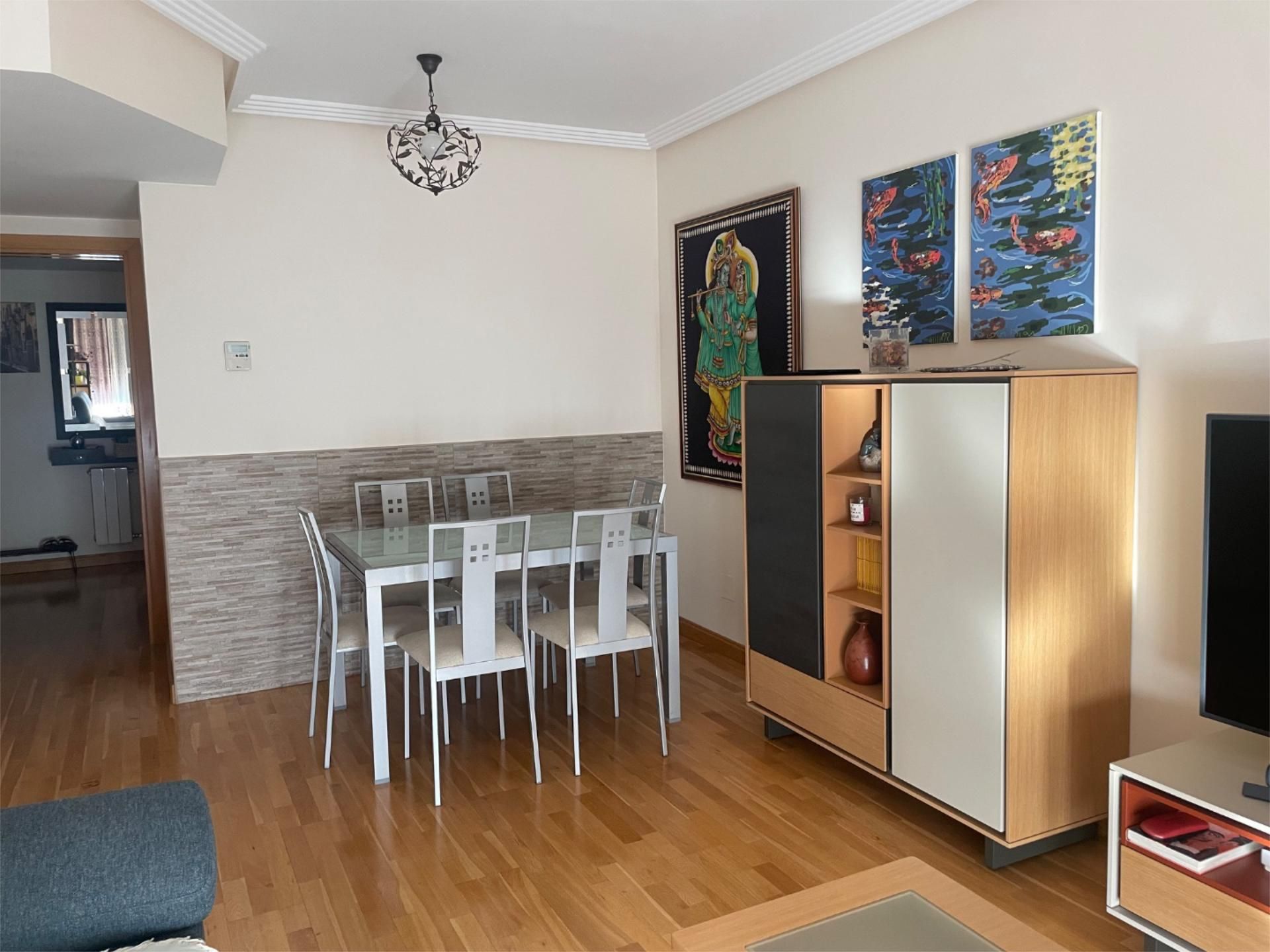 Dining room of Flat to rent in  Madrid Capital  with Air Conditioner, Swimming Pool and Balcony