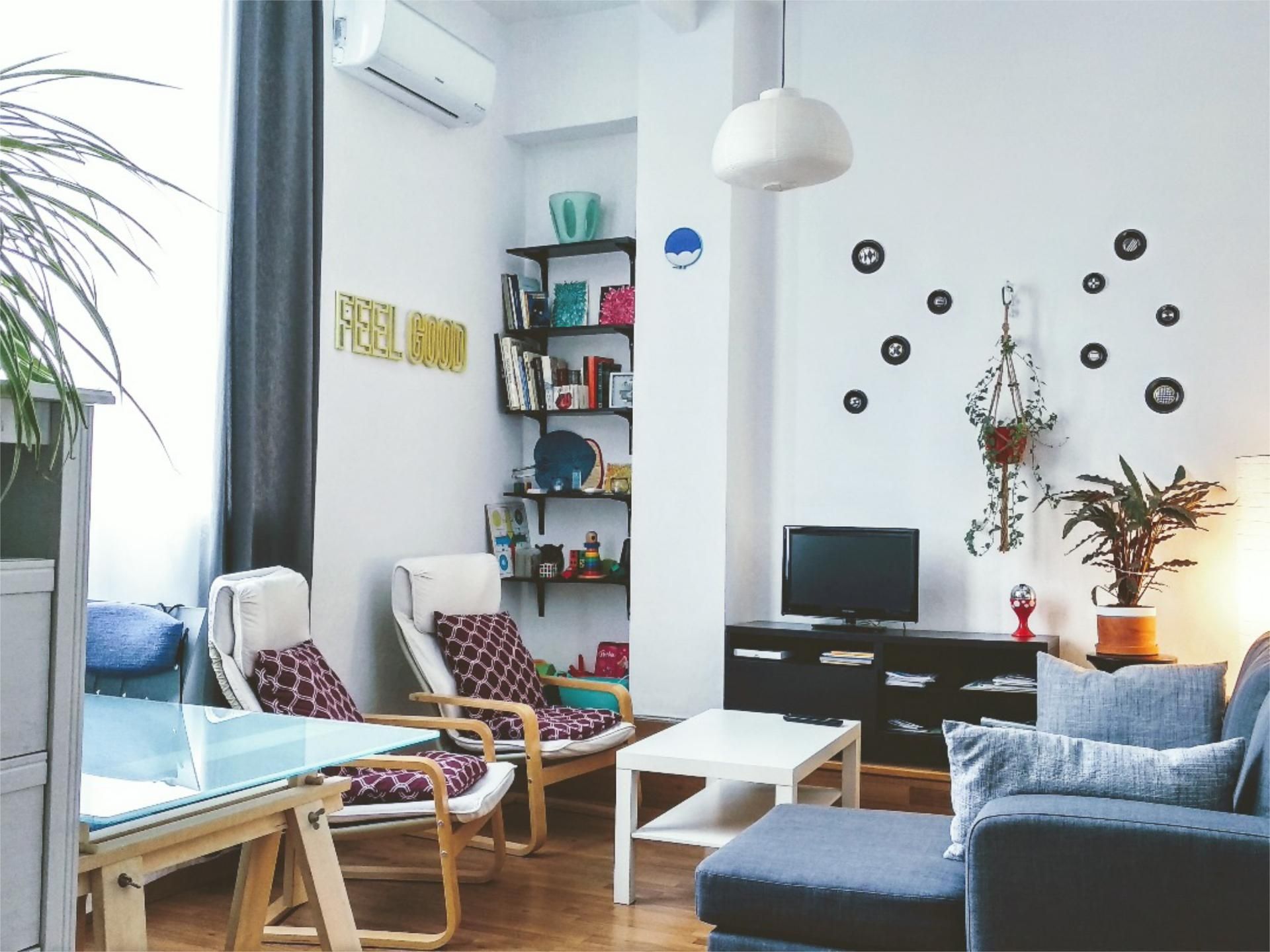 Living room of Flat to rent in  Valencia Capital  with Air Conditioner, Heating and Terrace
