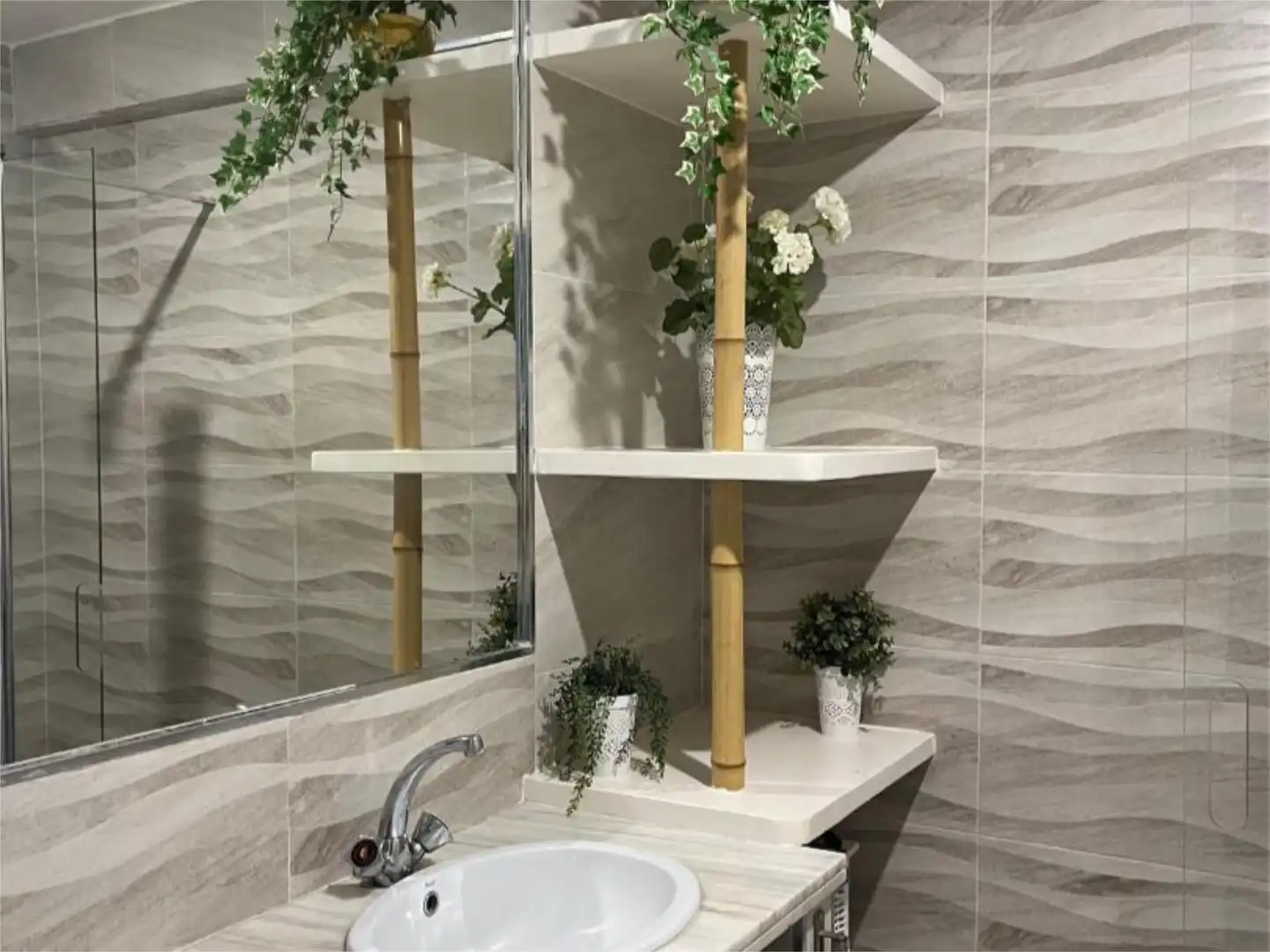 Badezimmer von Einfamilien-Reihenhaus zum Verkauf in Mijas mit Klimaanlage, Terrasse und Schwimmbad