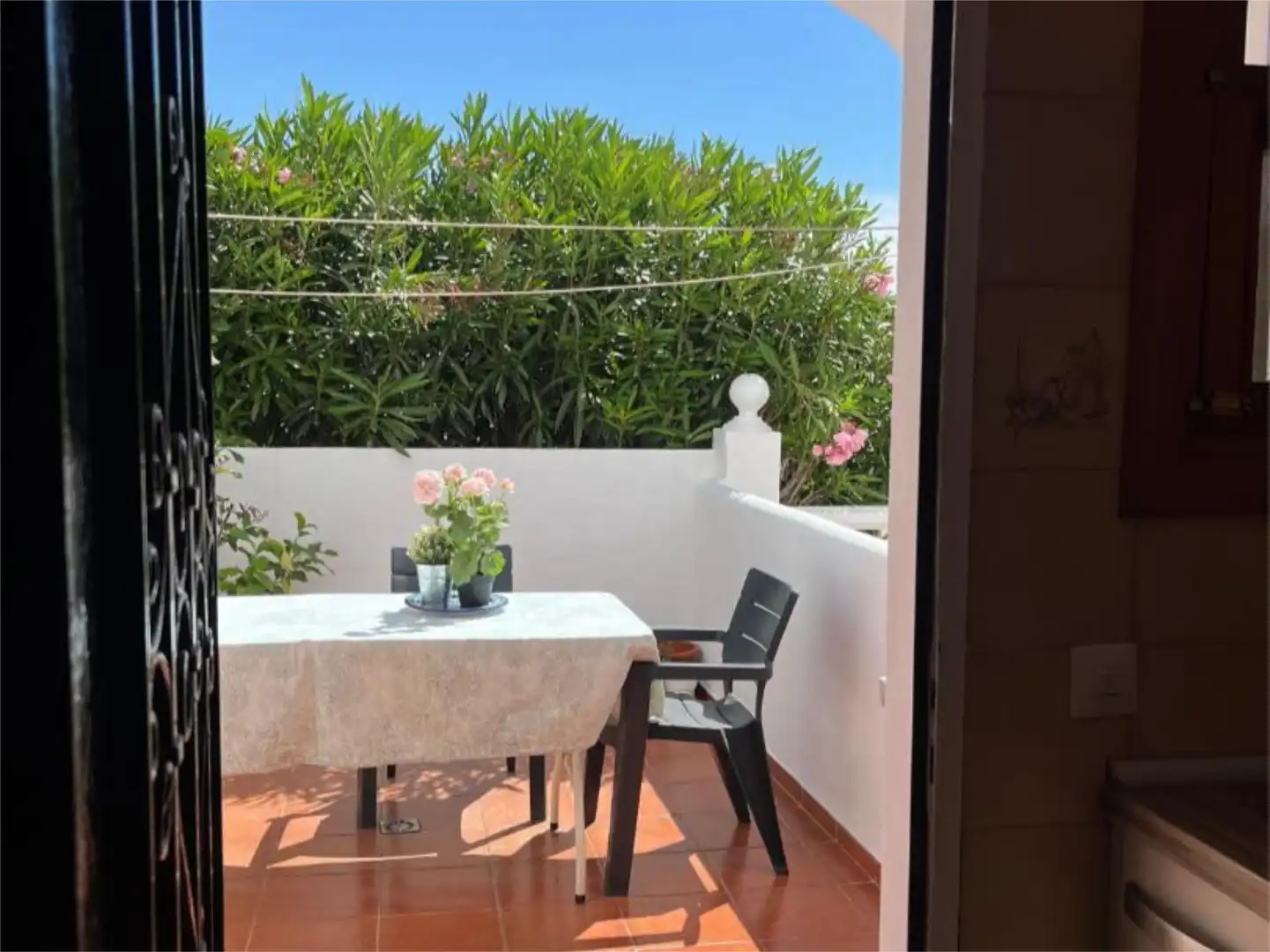 Garten von Einfamilien-Reihenhaus zum Verkauf in Mijas mit Klimaanlage, Terrasse und Schwimmbad