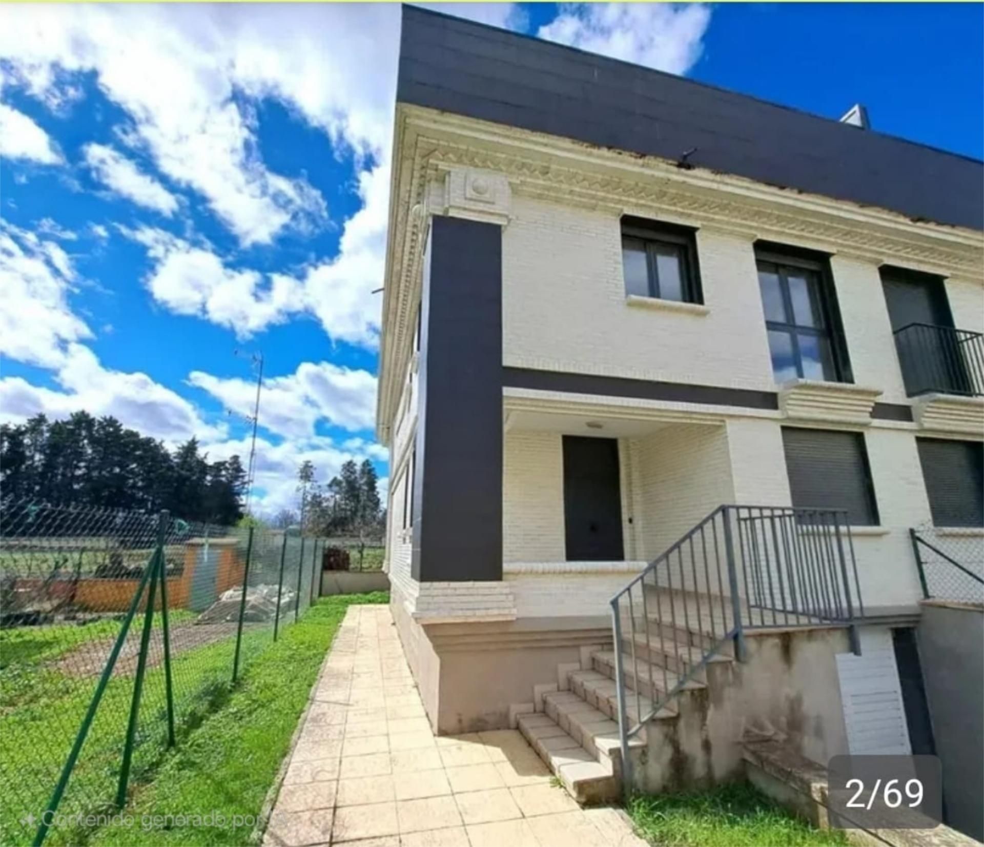 Vista exterior de Casa adosada en venda en Casalarreina amb Terrassa i Balcó