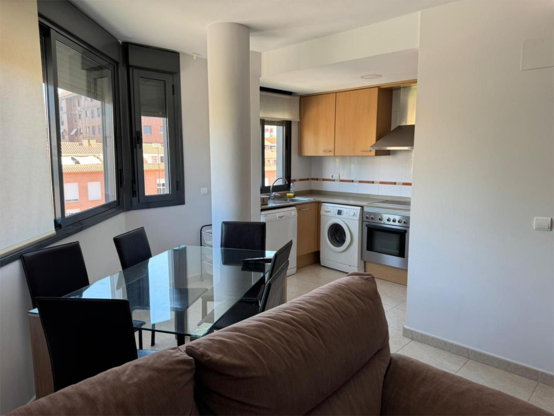 Kitchen of Flat to rent in Castellón de la Plana / Castelló de la Plana  with Air Conditioner, Heating and Furnished