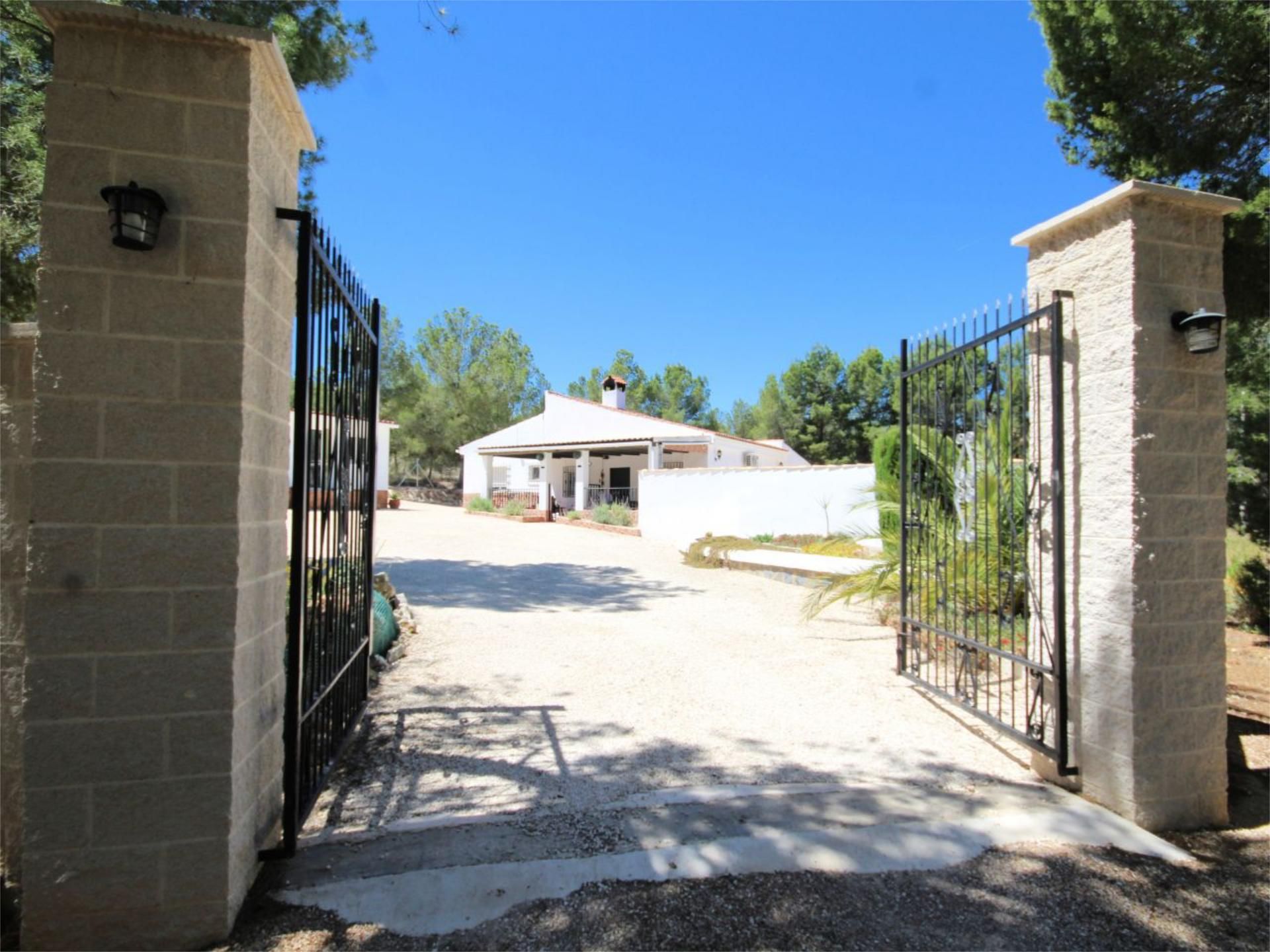 Exterior view of Country house for sale in Sax  with Air Conditioner, Terrace and Swimming Pool