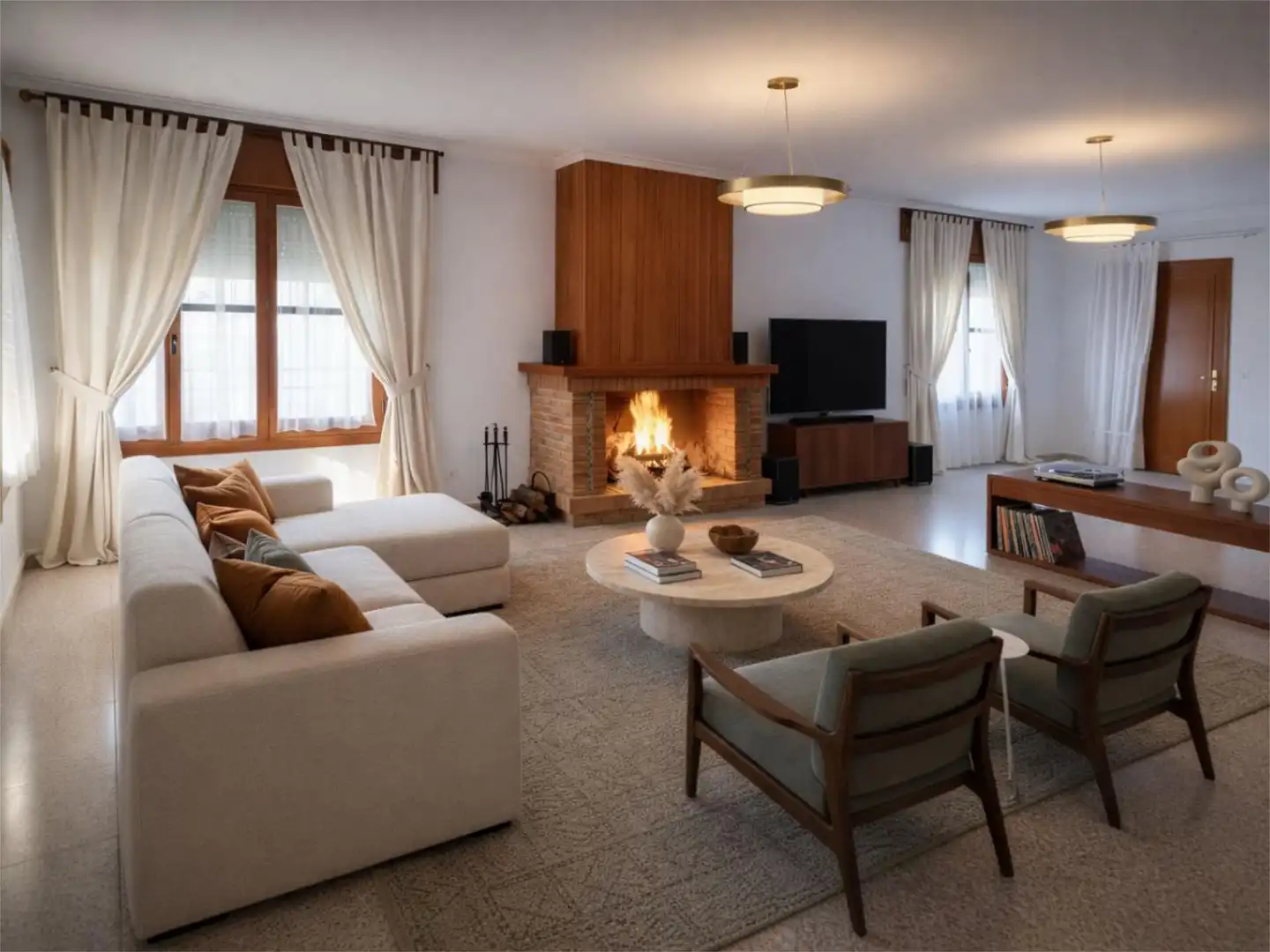 Living room of Flat for sale in Córdoba  with Air Conditioner, Private garden and Terrace