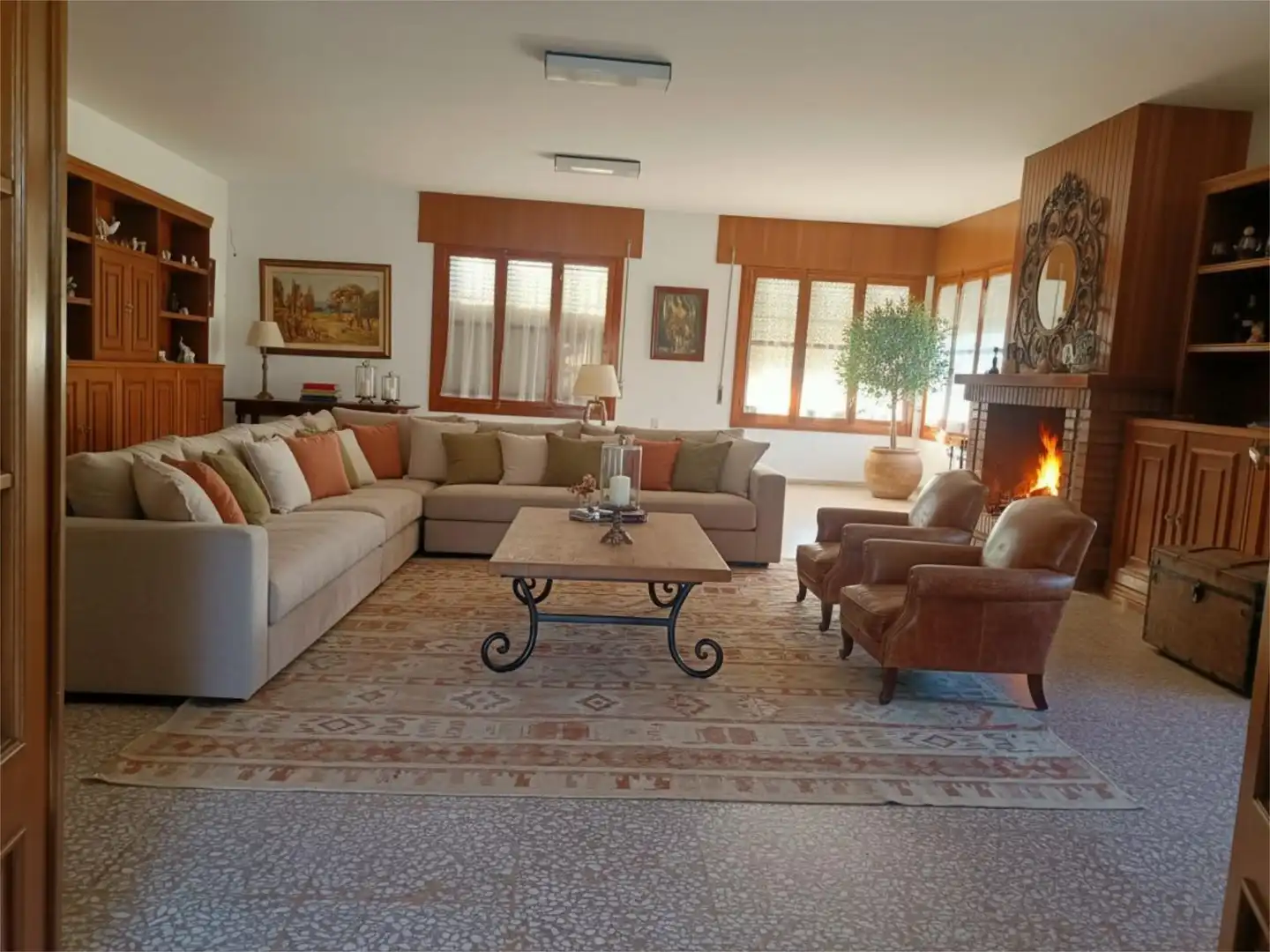 Living room of Flat for sale in Córdoba  with Air Conditioner, Private garden and Terrace