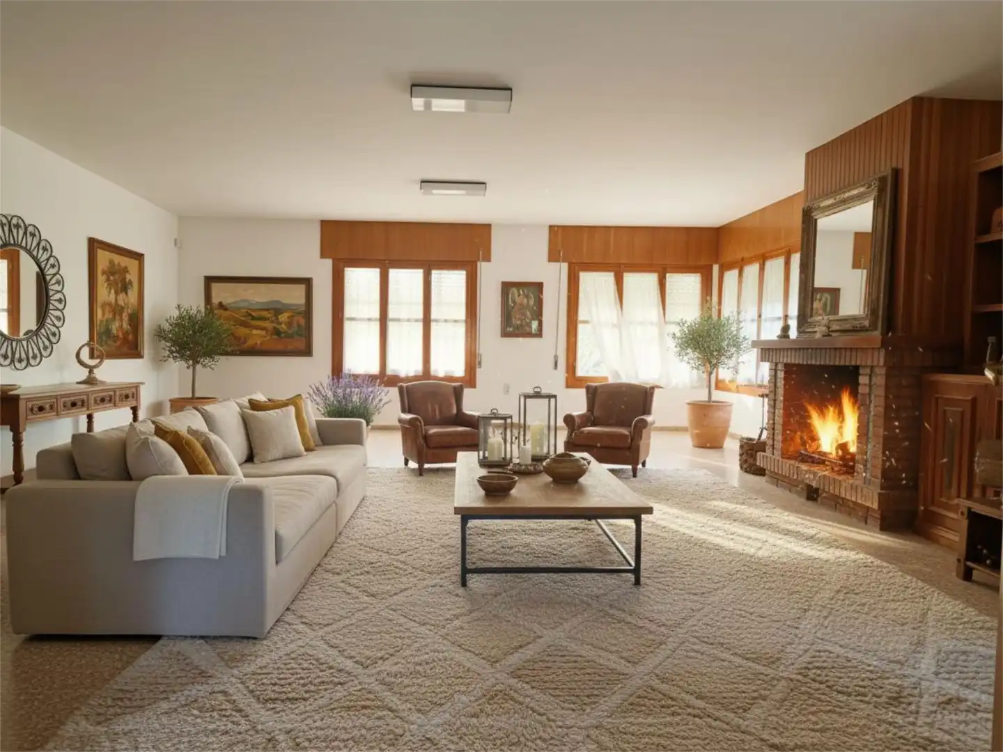 Living room of Flat for sale in Córdoba  with Air Conditioner, Private garden and Terrace