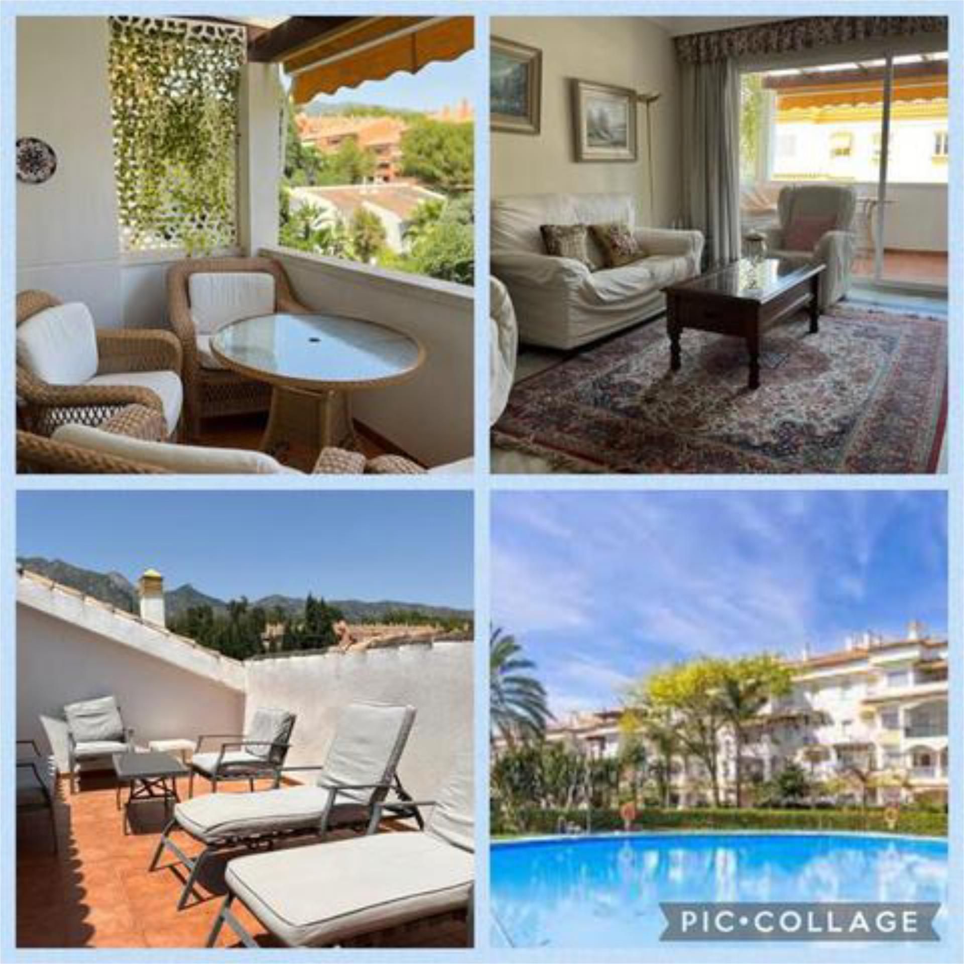 Vista exterior de Àtic de lloguer en Marbella amb Terrassa i Piscina