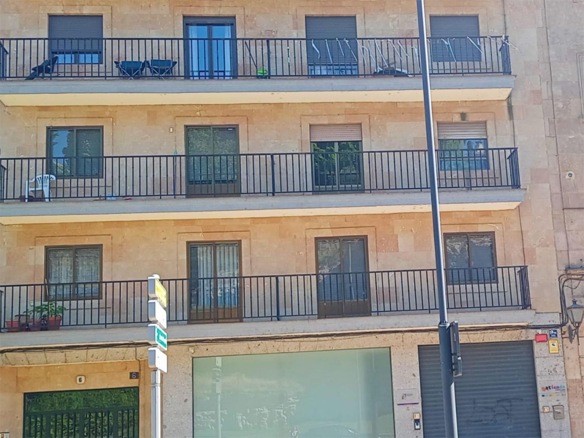 Exterior view of Flat to rent in Salamanca Capital  with Heating, Furnished and Balcony