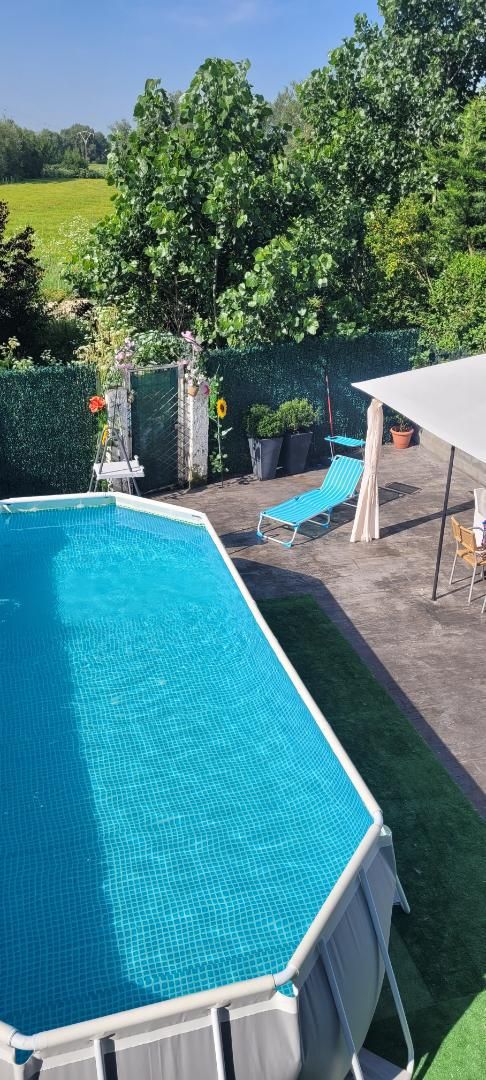Swimming pool of House or chalet for sale in Quintanilla Vivar  with Heating, Private garden and Parquet flooring