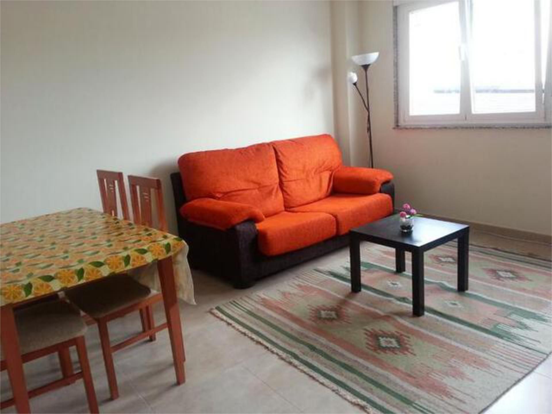 Living room of Flat to rent in Lugo Capital  with Heating, Terrace and Furnished