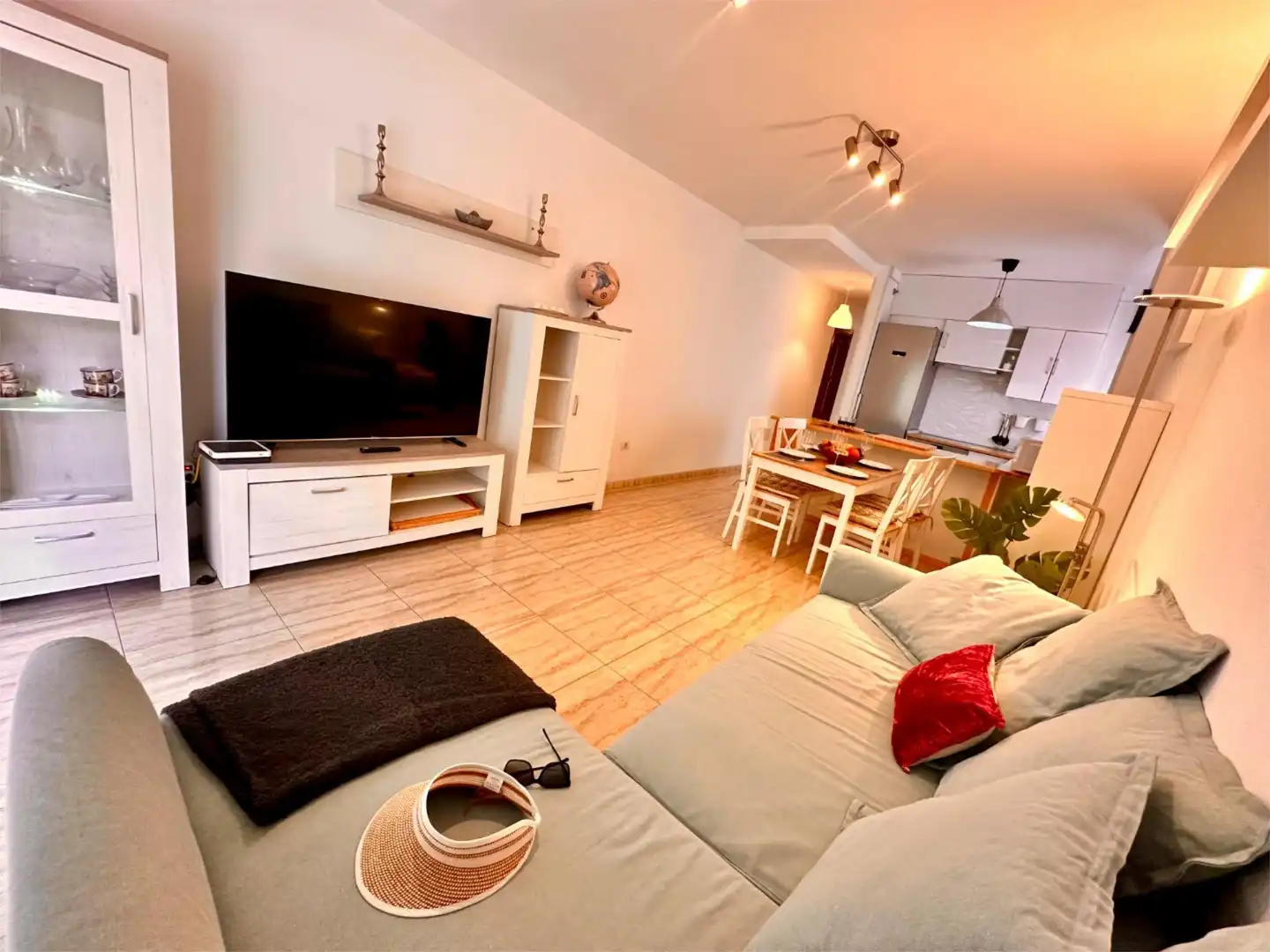 Apartments for rent in Calle Jilguero, 14, Palm - Mar Living room of Apartments for rent in Arona with Terrace and Swimming Pool