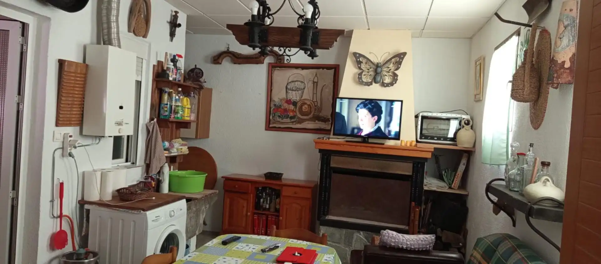 Sala de estar de Planta baja en venta en Benamaurel con Calefacción, Terraza y Amueblado