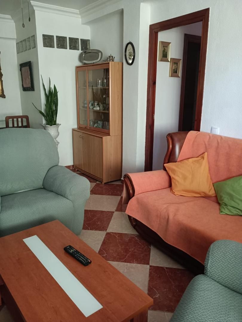 Sala d'estar de Pis de lloguer en Málaga Capital amb Calefacció i Moblat