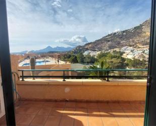 Exterior view of Flat for sale in Altea  with Air Conditioner, Swimming Pool and Balcony