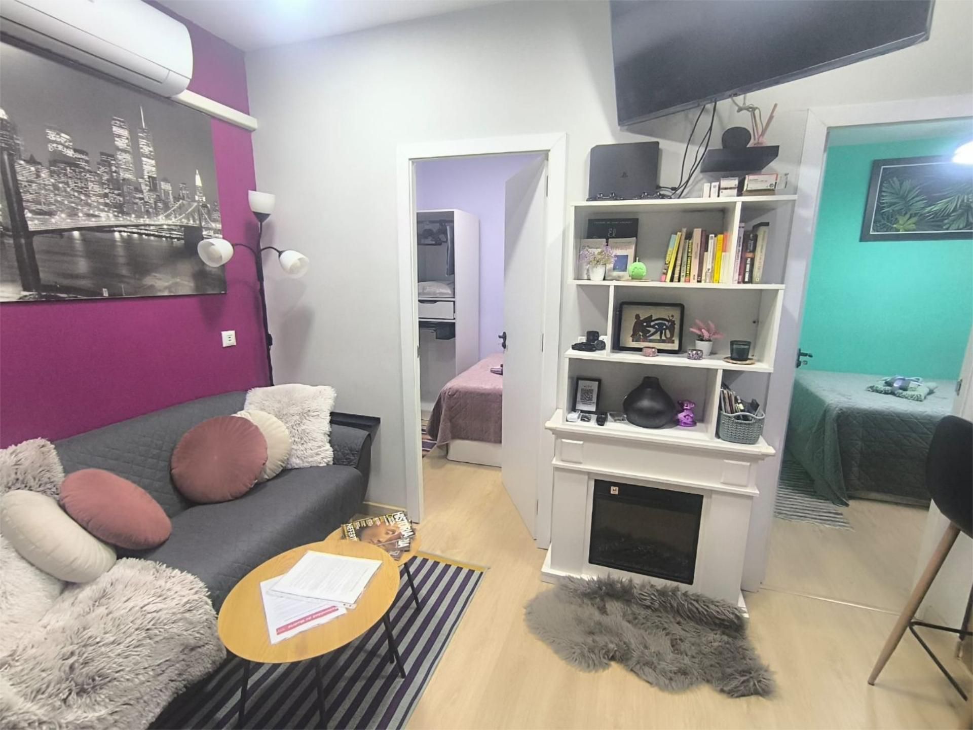 Sala d'estar de Pis de lloguer en  Madrid Capital amb Aire condicionat, Calefacció i Parquet