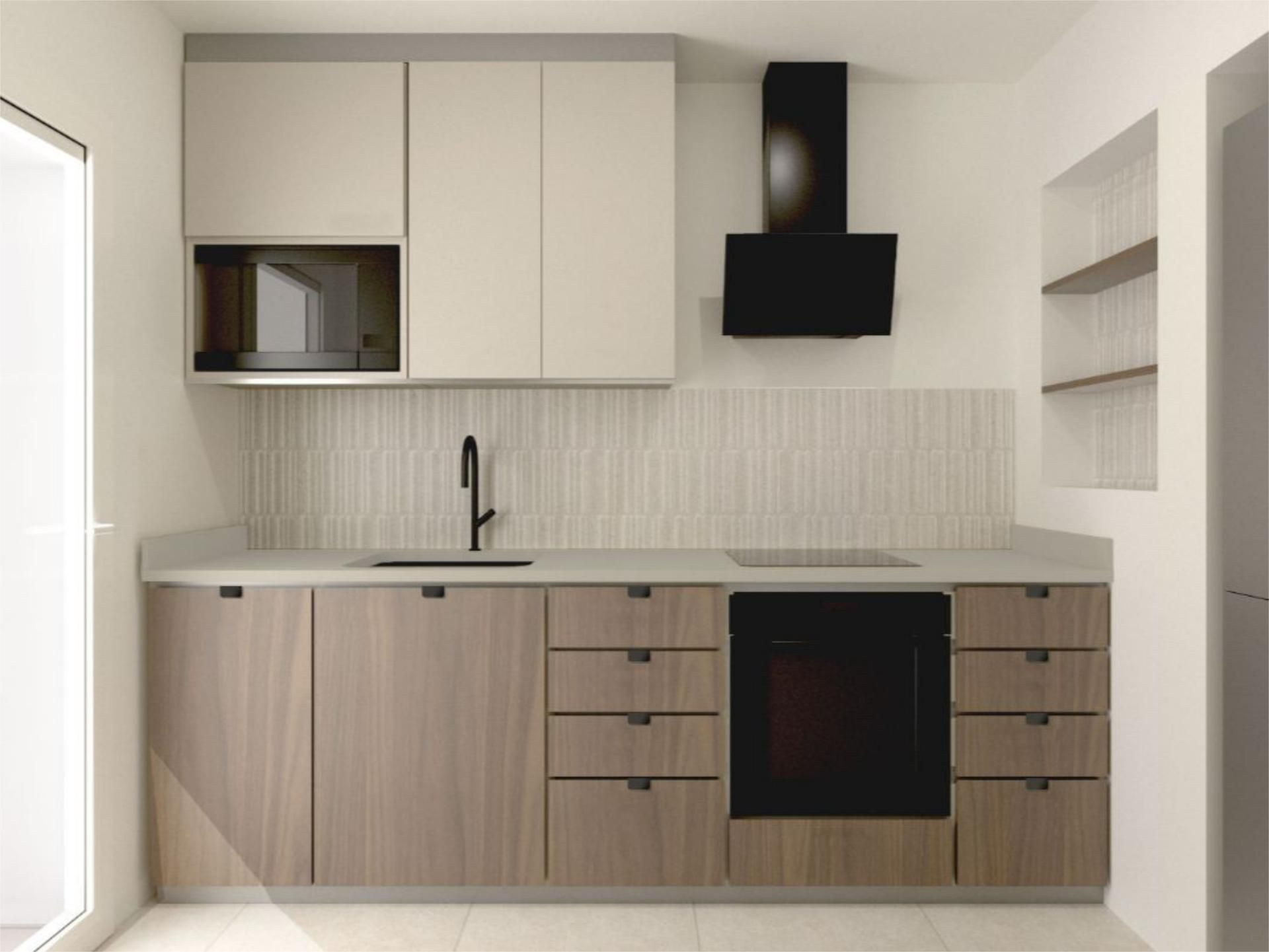 Kitchen of Flat for sale in Cornellà de Llobregat  with Air Conditioner and Terrace