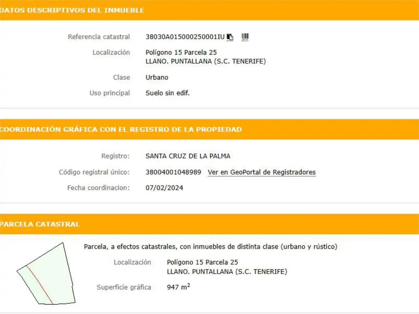 Urbanizable en venta en Calle Llano Molino, 51, Puntallana Parking de Urbanizable en venta en Puntallana
