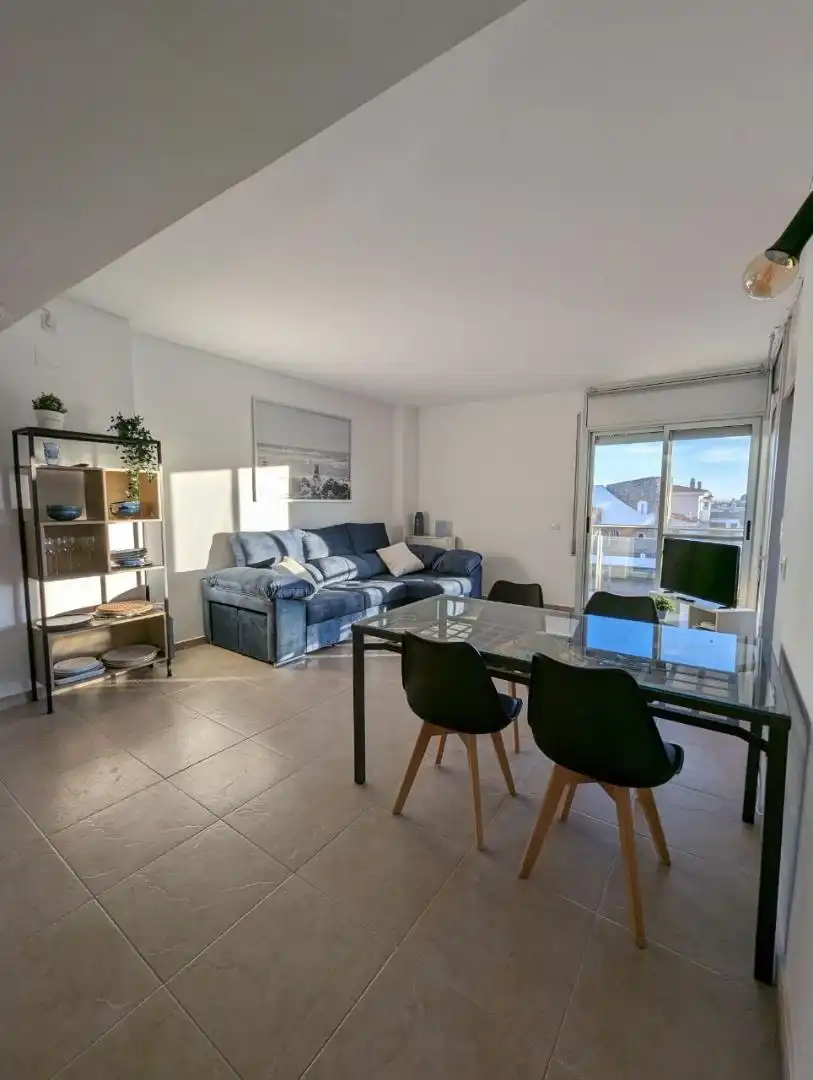 Flat for sale in Avinguda de Santa Margarida, 11, Santa Margarita Living room of Flat for sale in Roses with Air Conditioner, Terrace and Swimming Pool