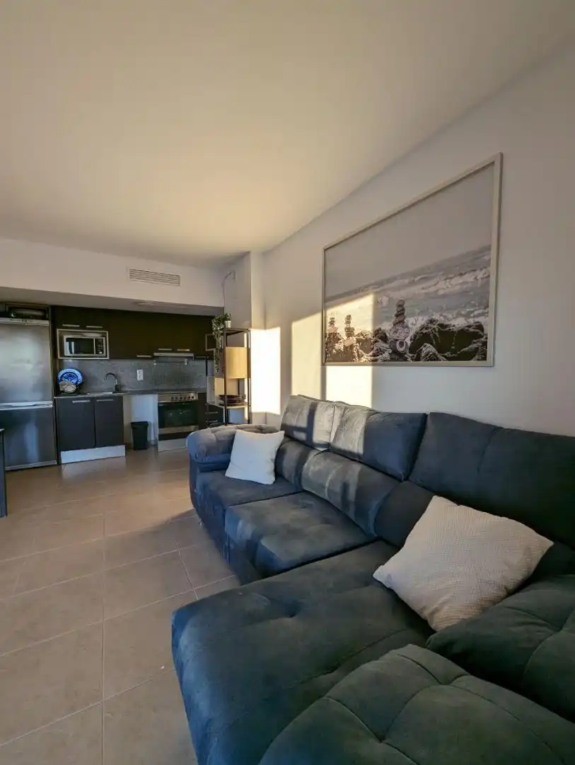 Flat for sale in Avinguda de Santa Margarida, 11, Santa Margarita Living room of Flat for sale in Roses with Air Conditioner, Terrace and Swimming Pool