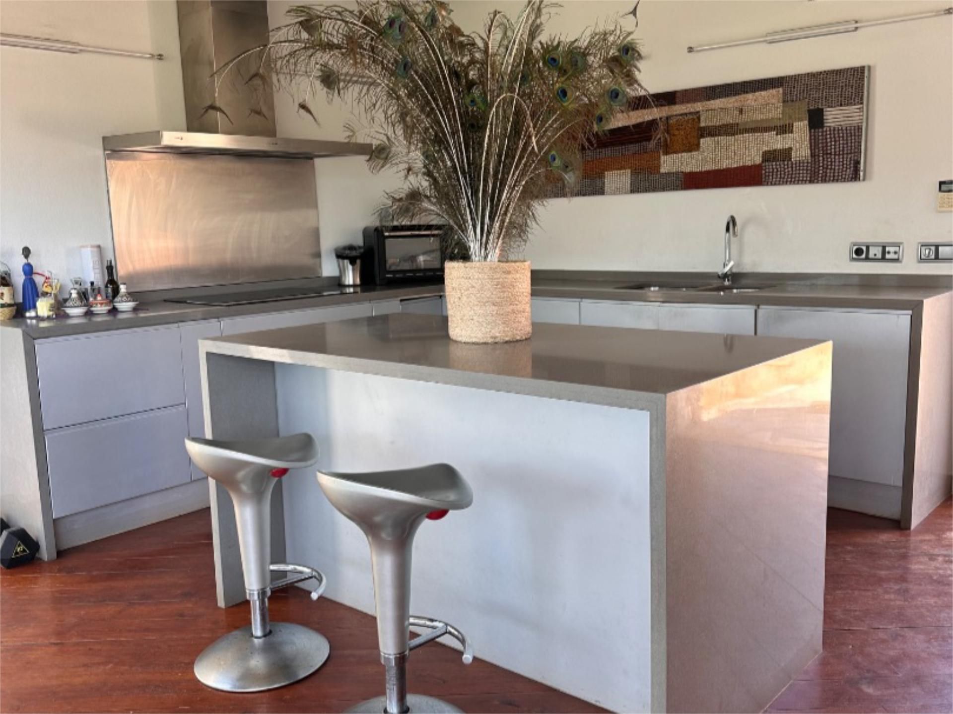 Cuina de Casa o xalet de lloguer en Santa Eulària des Riu amb Aire condicionat, Calefacció i Jardí privat