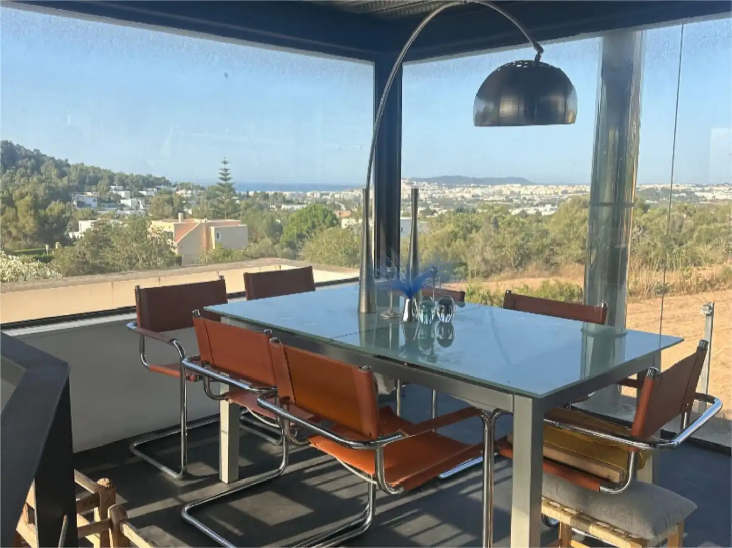 Comedor de Casa o chalet de alquiler en Santa Eulària des Riu con Aire acondicionado, Calefacción y Jardín privado