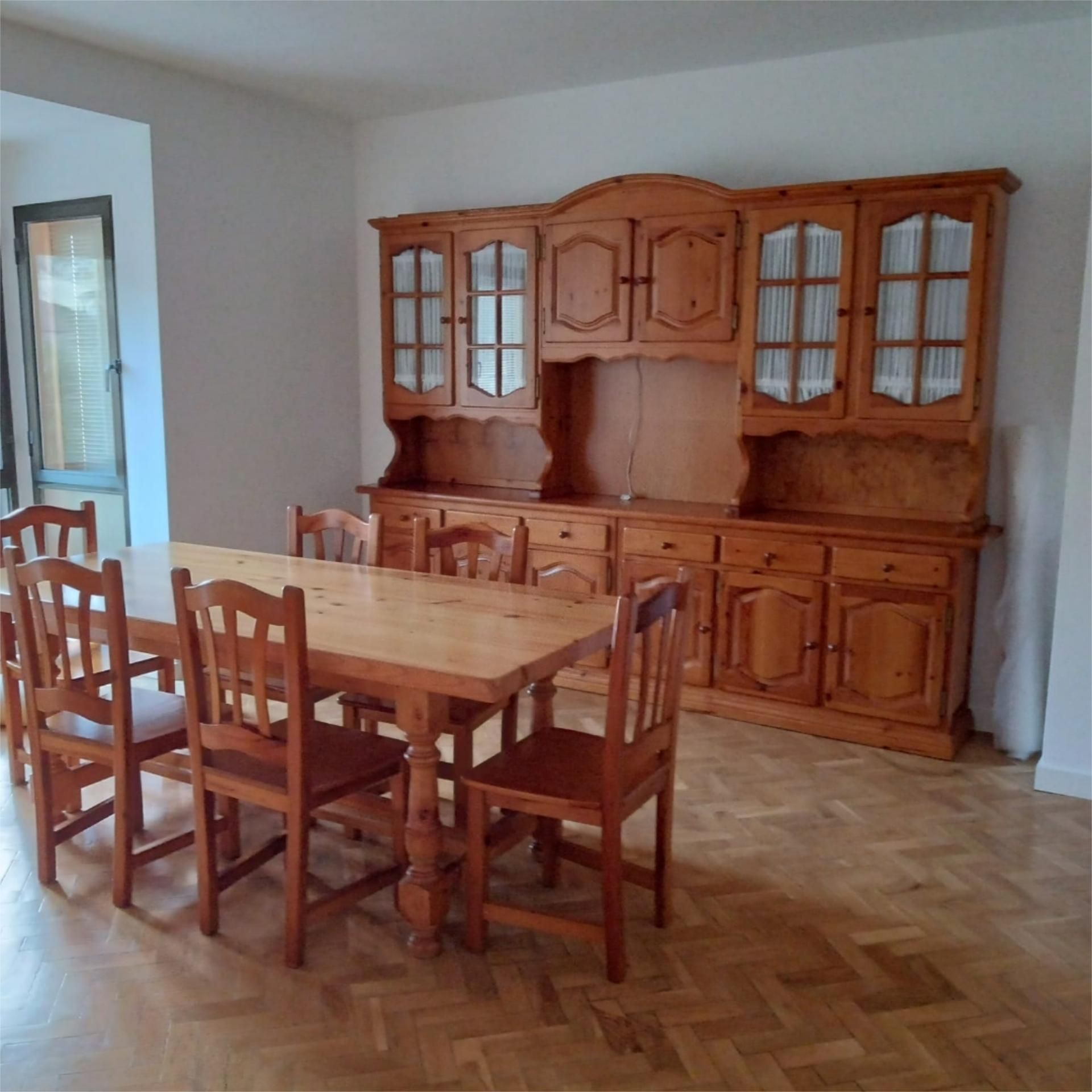 Dining room of Flat to rent in Sigüenza  with Heating, Parquet flooring and Furnished